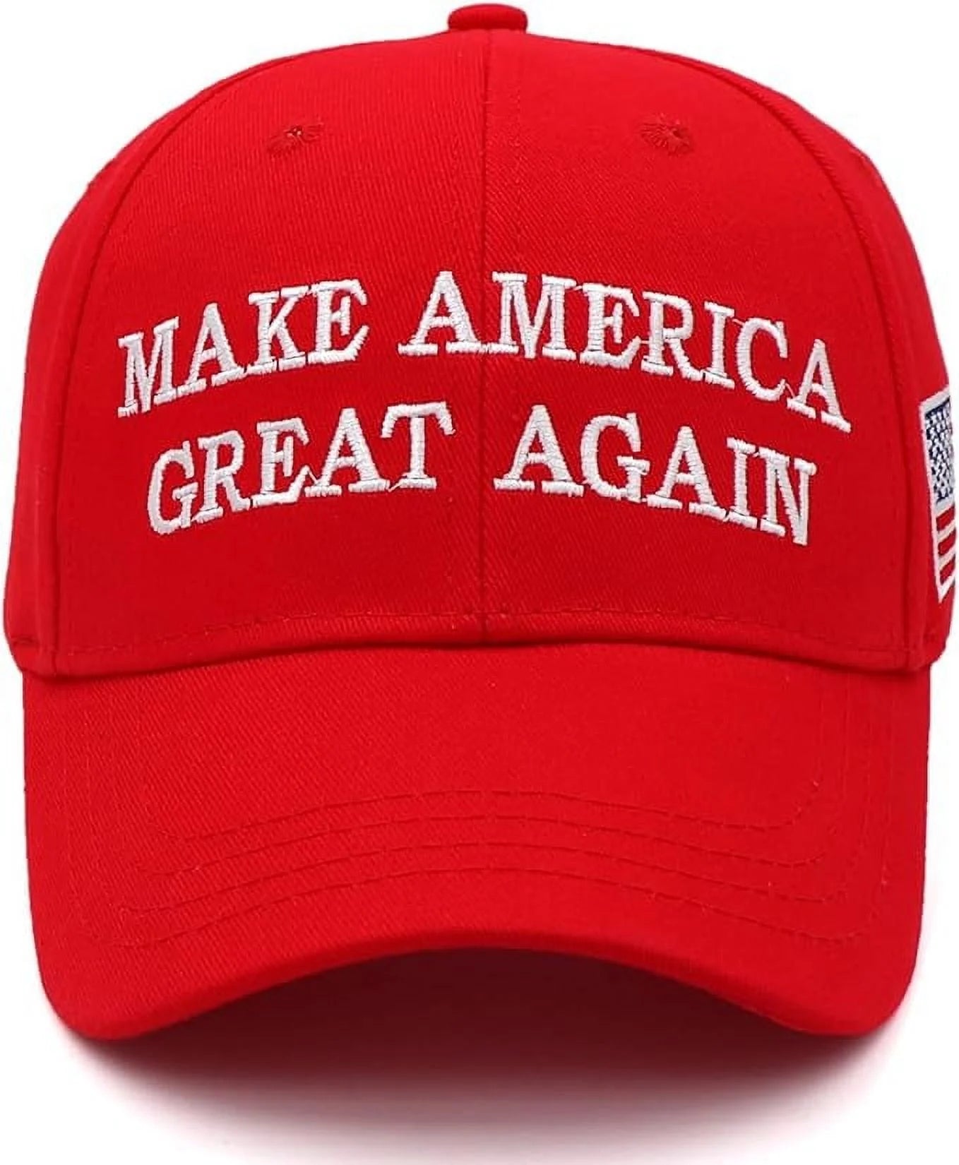 Donald Trump 2024 MAGA Baseball Hat, Red, 2 Count