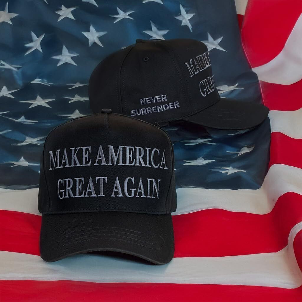Donald Trump 45-47 Never Surrender MAGA Hat, Trump 2024 Hat USA Embroidered