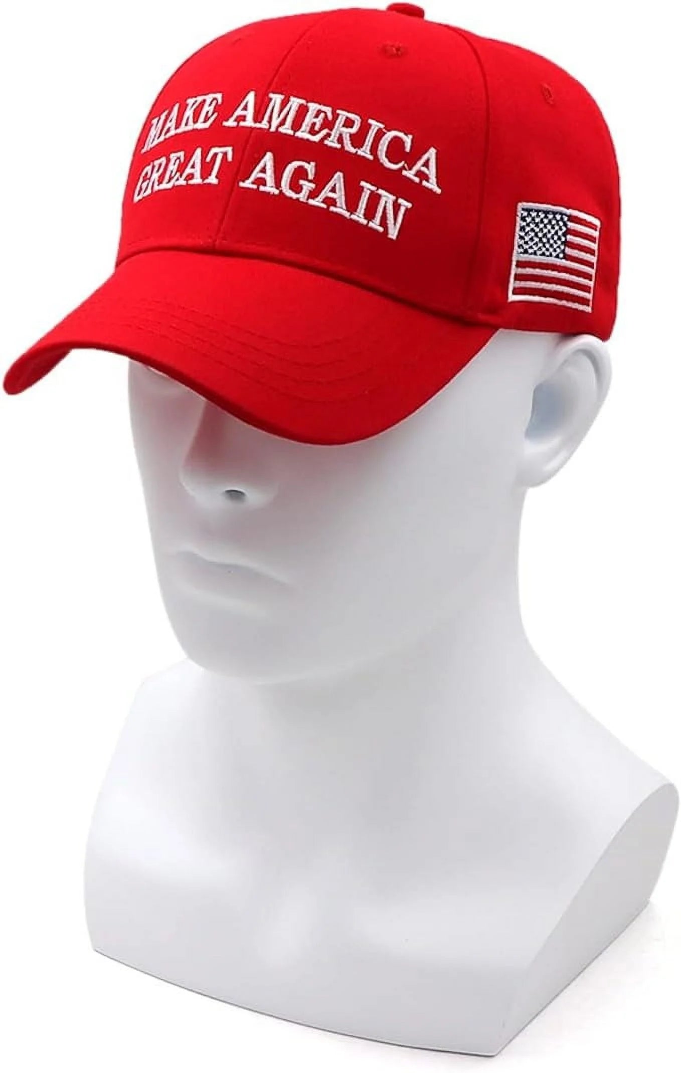 Donald Trump 2024 MAGA Baseball Hat, Red, 2 Count