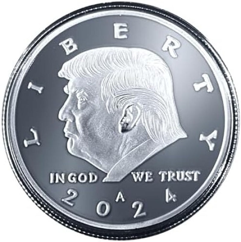 Donald Trump Silver Coin 2024 with Certificate of Authenticity, President Coin,