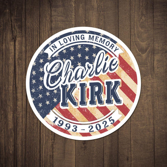 Charlie Kirk Sticker Decal USA Trump United States Turning Point Conservative America MAGA