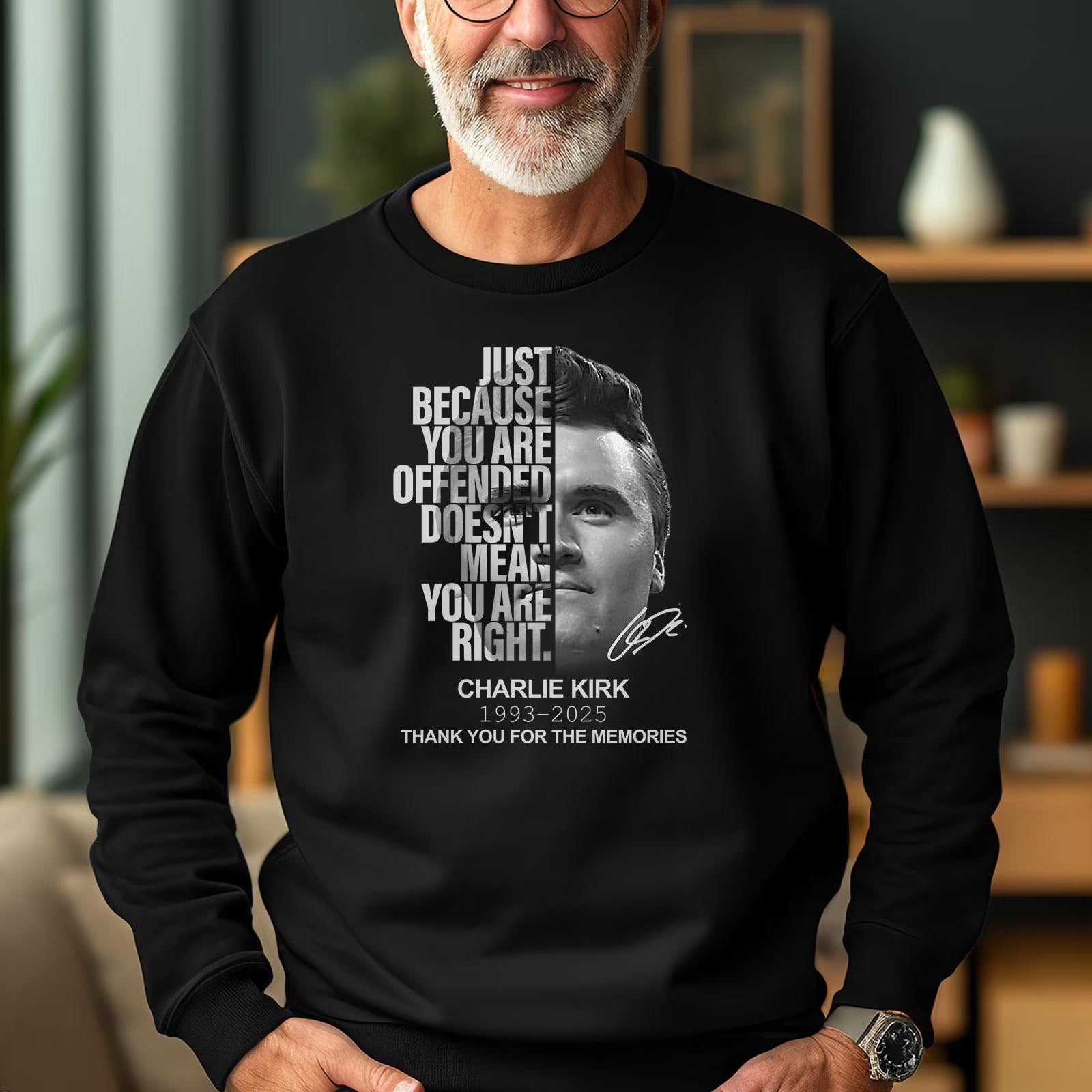 Rip Charlie Kirk Shirt, Thank You for the Memories Charlie Kirk, Republican Shirt, Free Speech Sweatshirt, Hoodie