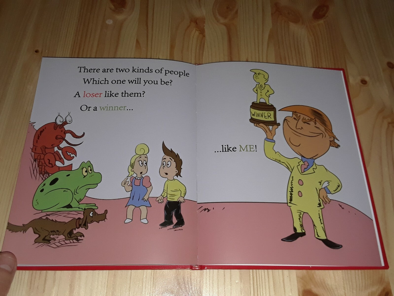 "Hardcover" Winners Aren'T Losers Children'S Book Donald Trump Made in the USA.