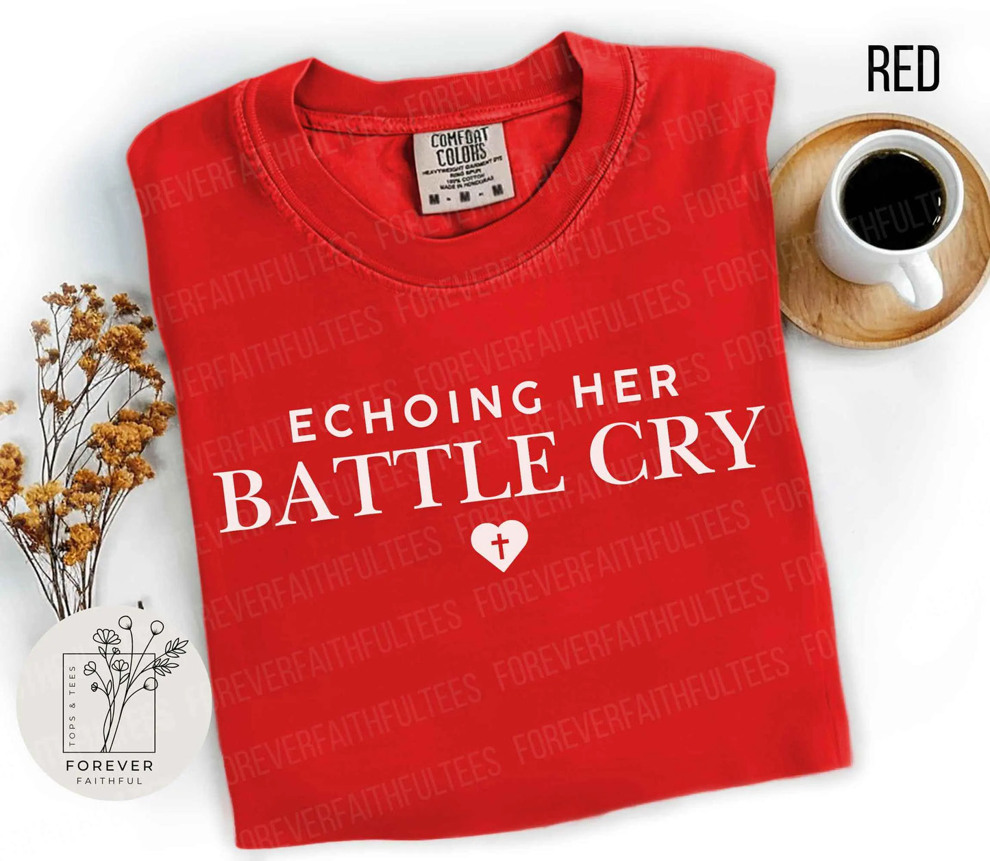 Comfort Colors® Battle Cry Erika Kirk T-Shirt, Inspiring Women'S Top, Empowerment Gift, Justice for Charlie, Stand with Erika