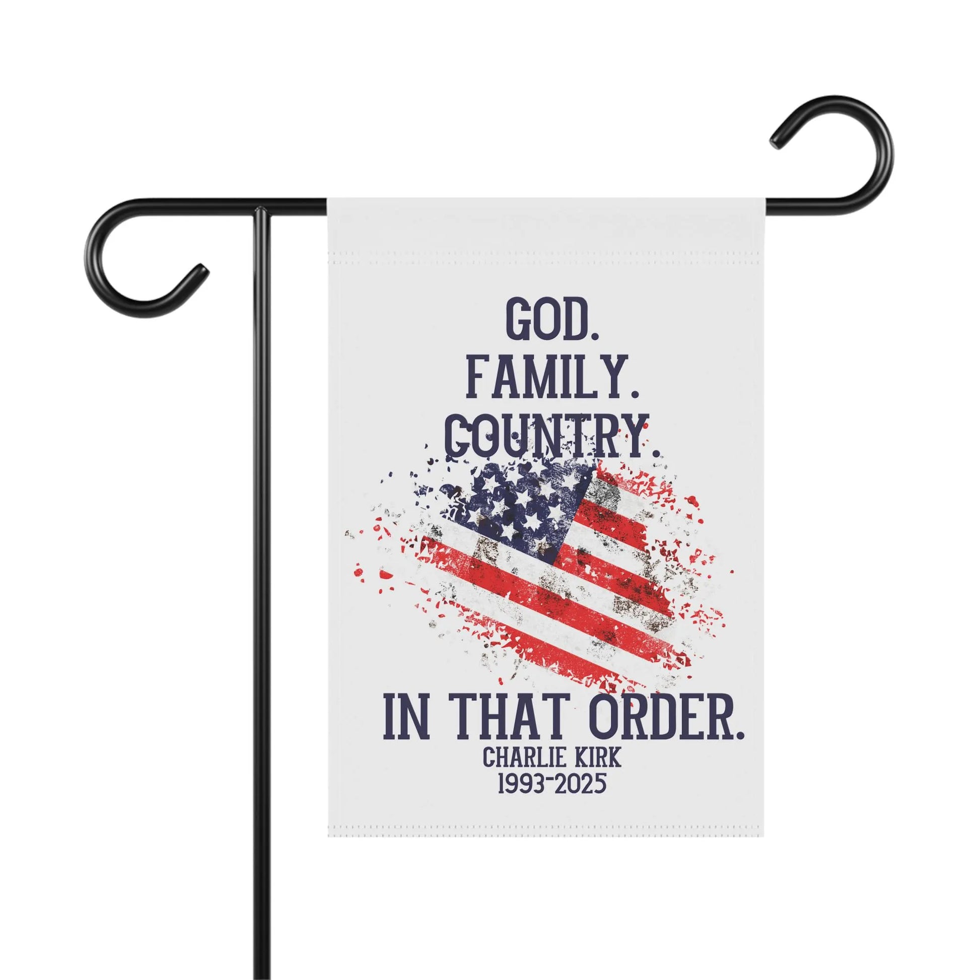 Charlie Kirk Merch, Republican House Flag, USA House Banner, Garden Flag USA, Gift for Republican, Support Charlie Kirk