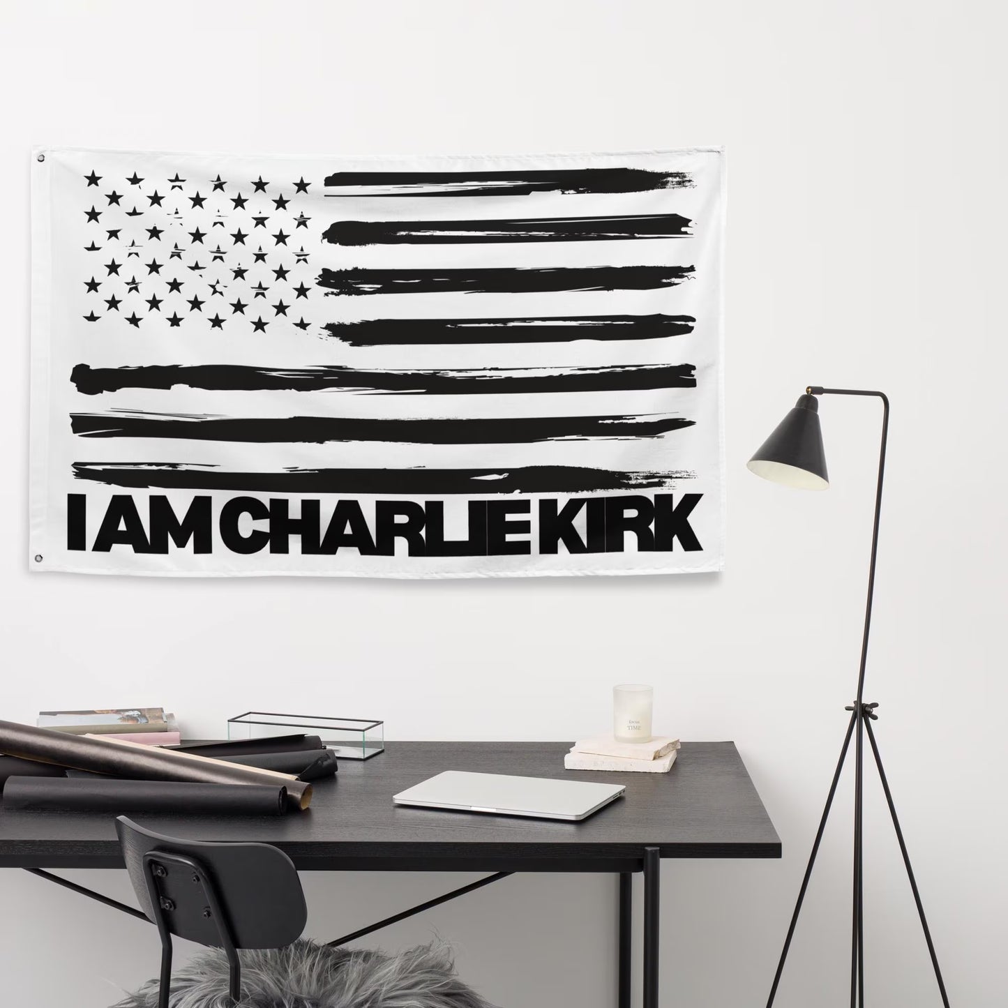 I Am Charlie Kirk Flag, Patriotic USA Flag, Conservative, Republican, Free Speech
