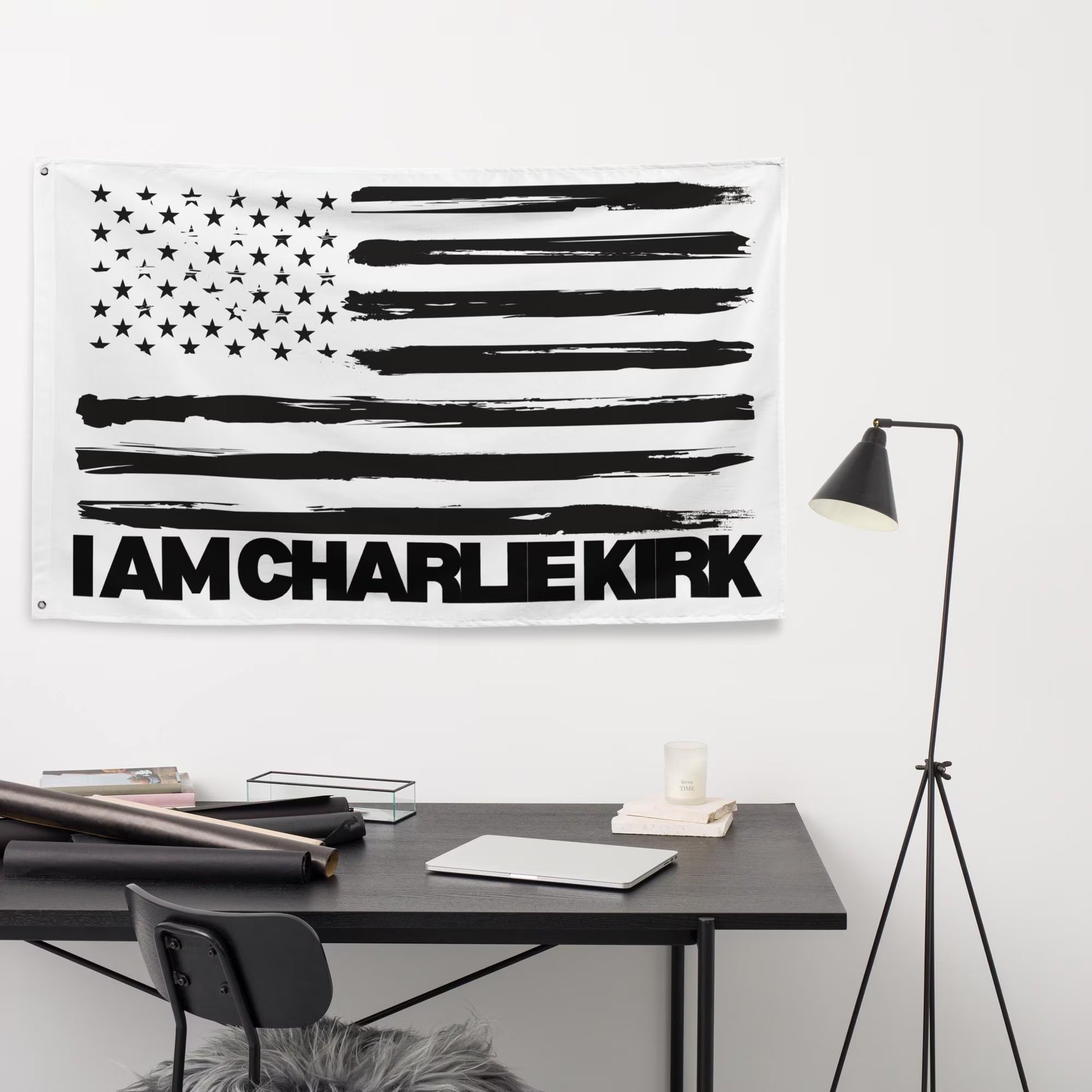 I Am Charlie Kirk Flag, Patriotic USA Flag, Conservative, Republican, Free Speech