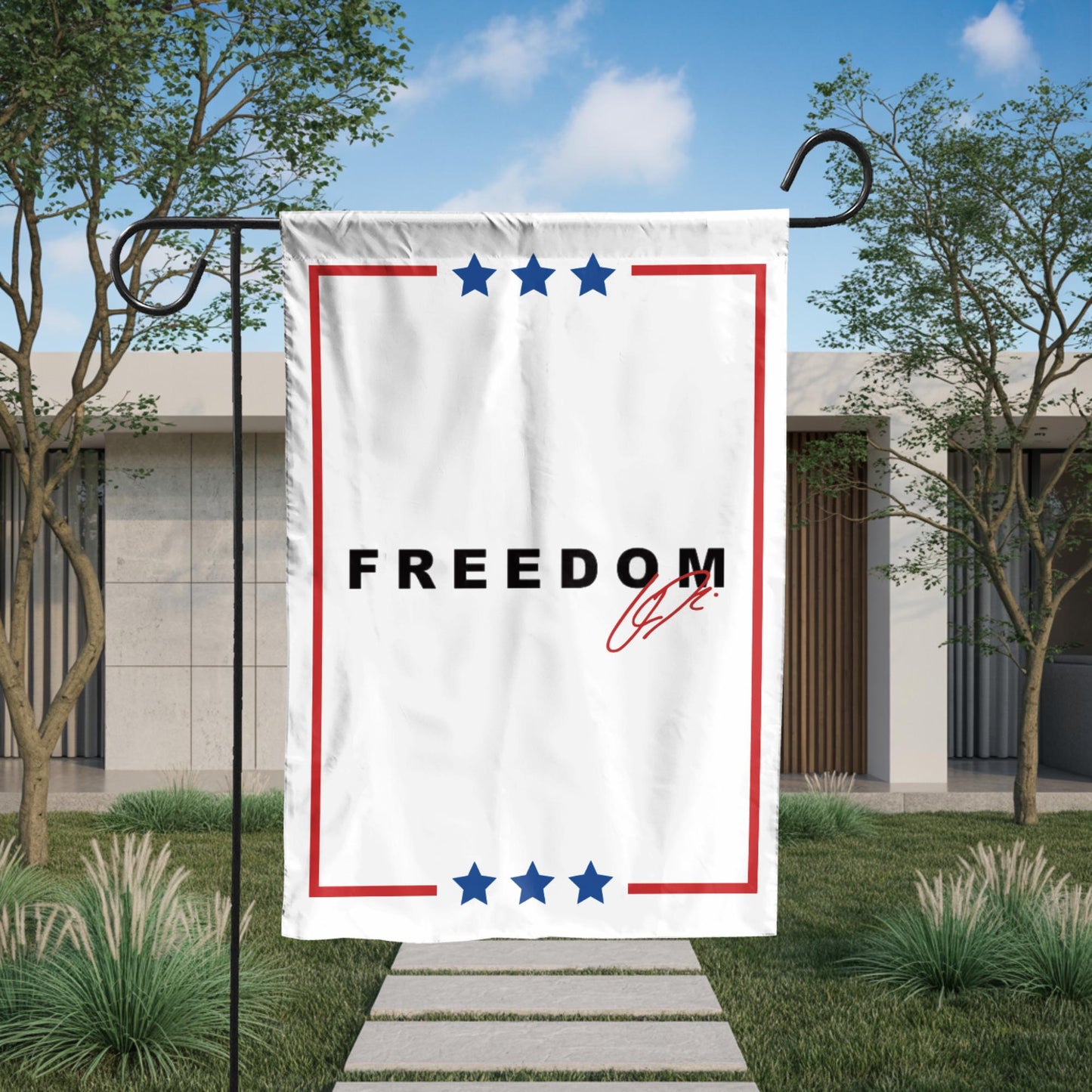Charlie Kirk Freedom Garden Flag, Charlie Kirk Garden Flag, Justice for Charlie Kirk Flag, Charlie Kirk Quote Garden Flag Freedom
