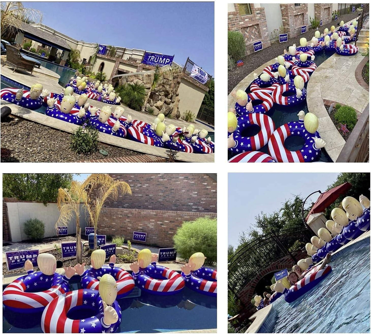 Pool Float Ring Inflatable Donald Trump Swimming Pool Tube for Adults and Kids 42 Inches