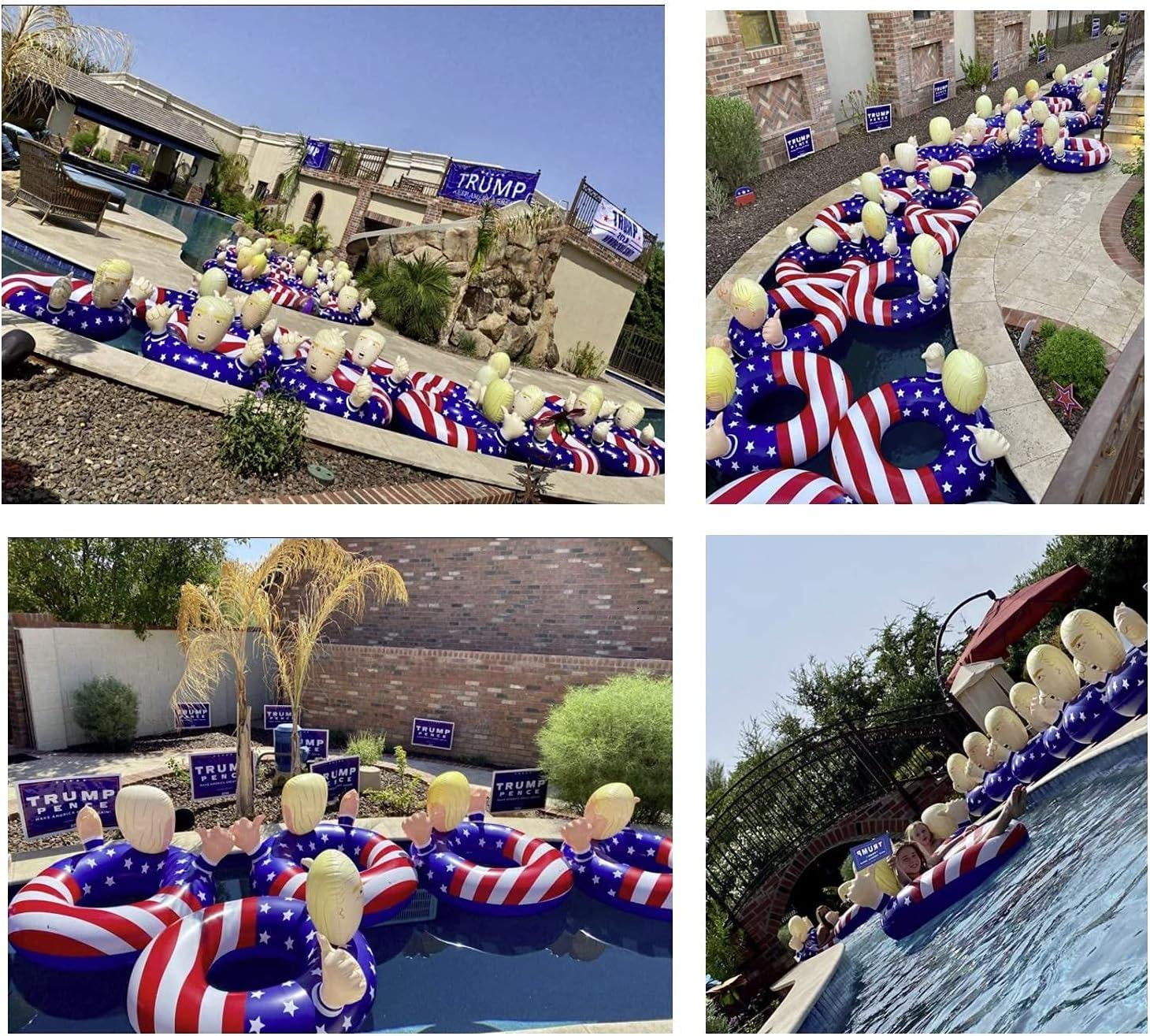 Pool Float Ring Inflatable Donald Trump Swimming Pool Tube for Adults and Kids 42 Inches