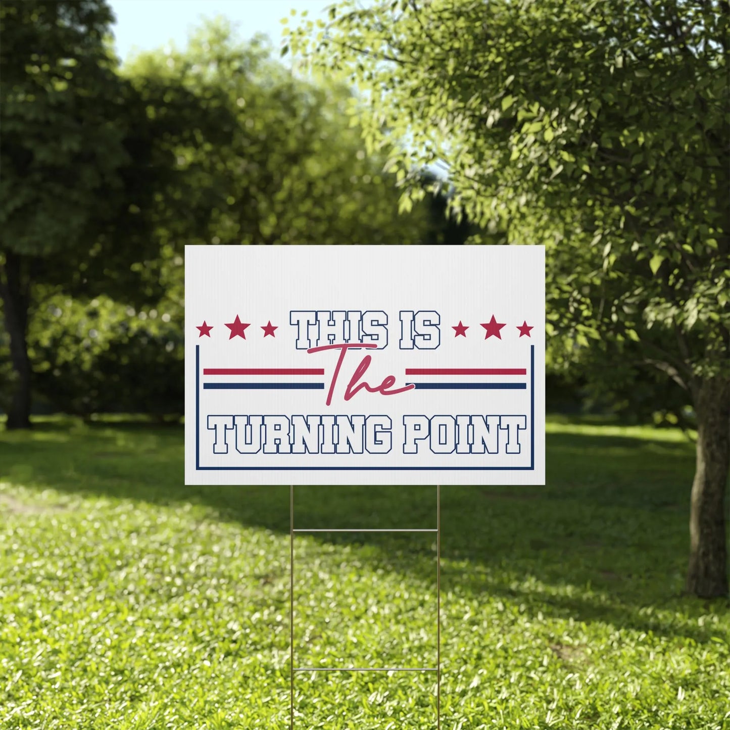 Charlie Kirk This Is the Turning Point Yard Sign, Charlie Kirk Is My Hero Yard Sign, Charlie Kirk Freedom Sign, Human Rights Garden Sign