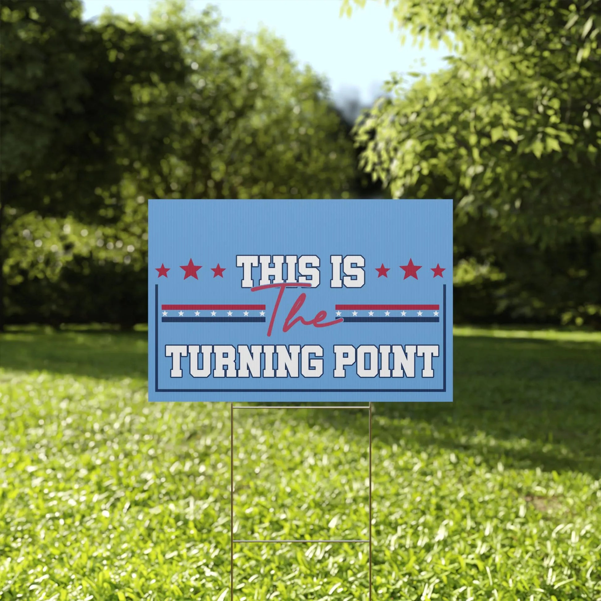 Charlie Kirk This Is the Turning Point Yard Sign, Charlie Kirk Is My Hero Yard Sign, Charlie Kirk Freedom Sign, Human Rights Garden Sign