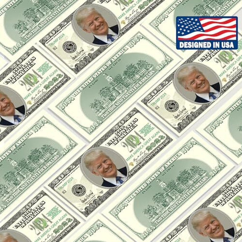 Trump 2024 Limited Edition Novelty Dollar Bill - Pack of 100 - Make American