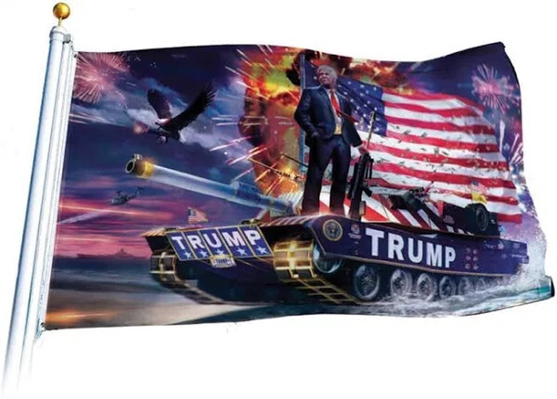 Trump Tank Flag 3X5 FT Make America Great Again MAGA Trump 2024