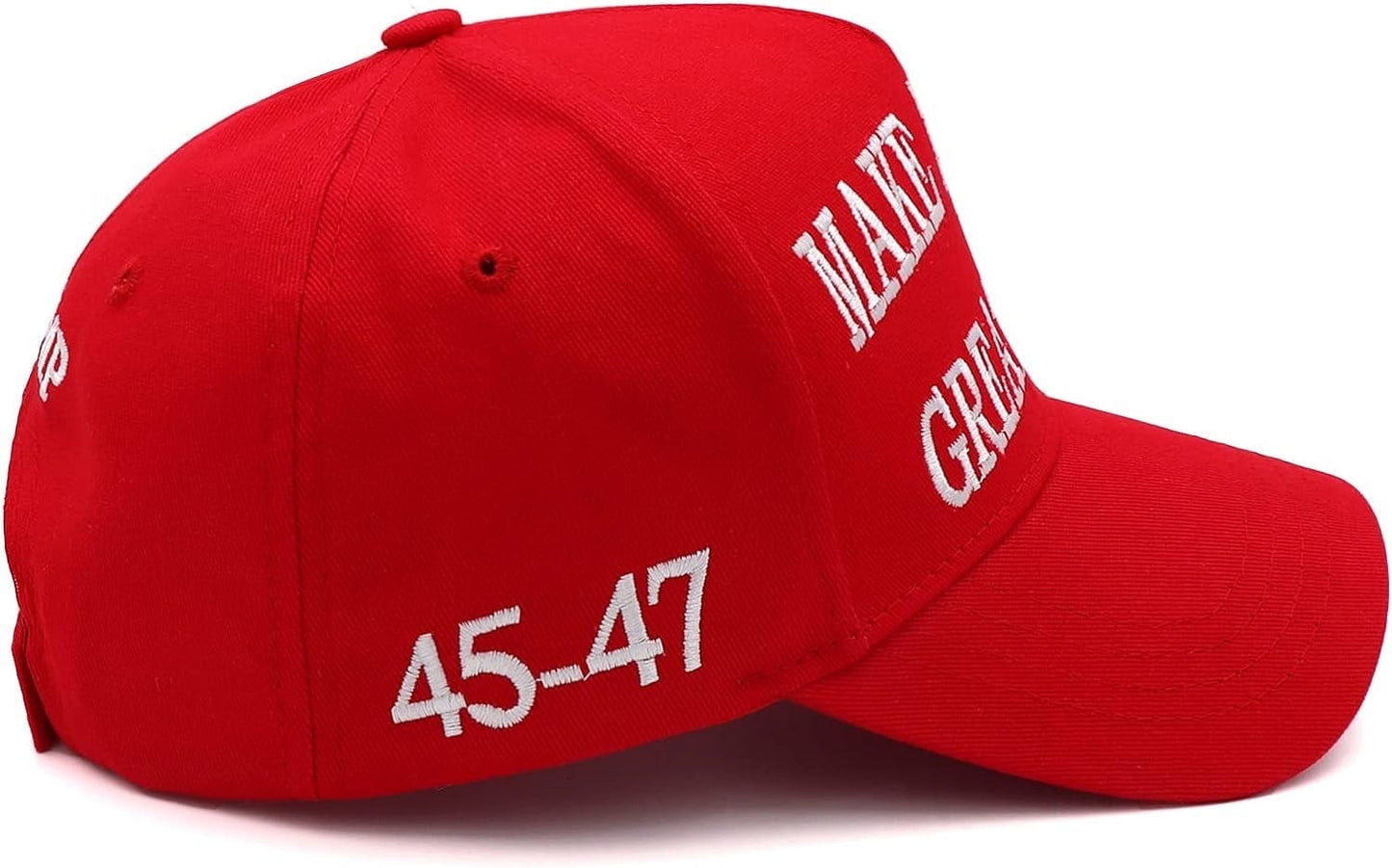 2Pc Trump 2024 MAGA Hat - Make America Great Again Donald Trump 45, 47 Presidential Campaign Red Cap with USA Flag