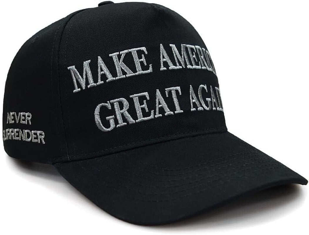 Donald Trump 45-47 Never Surrender MAGA Hat, Trump 2024 Hat USA Embroidered