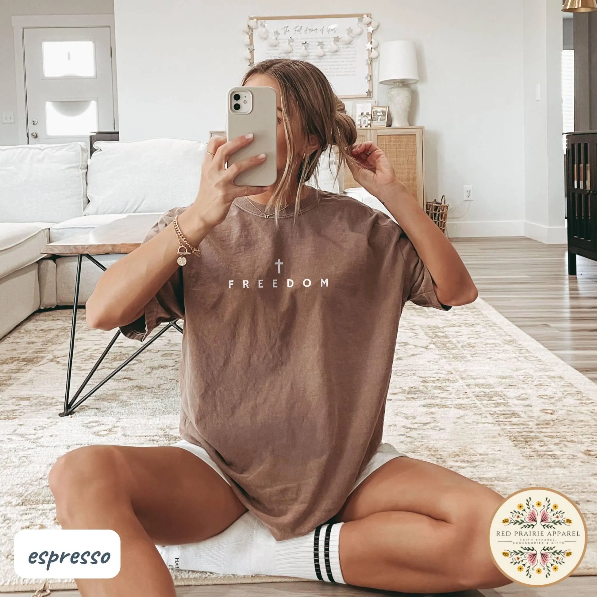 Freedom Shirt Charlie Kirk Shirt Christian Shirt Comfort Colors Christian Merch Jesus Shirt Minimalist Christian Gift Teen Christian Apparel