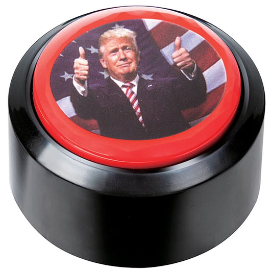 Donald Trump Talking Button - Speaks Nine Different Phrases - Ages 18+