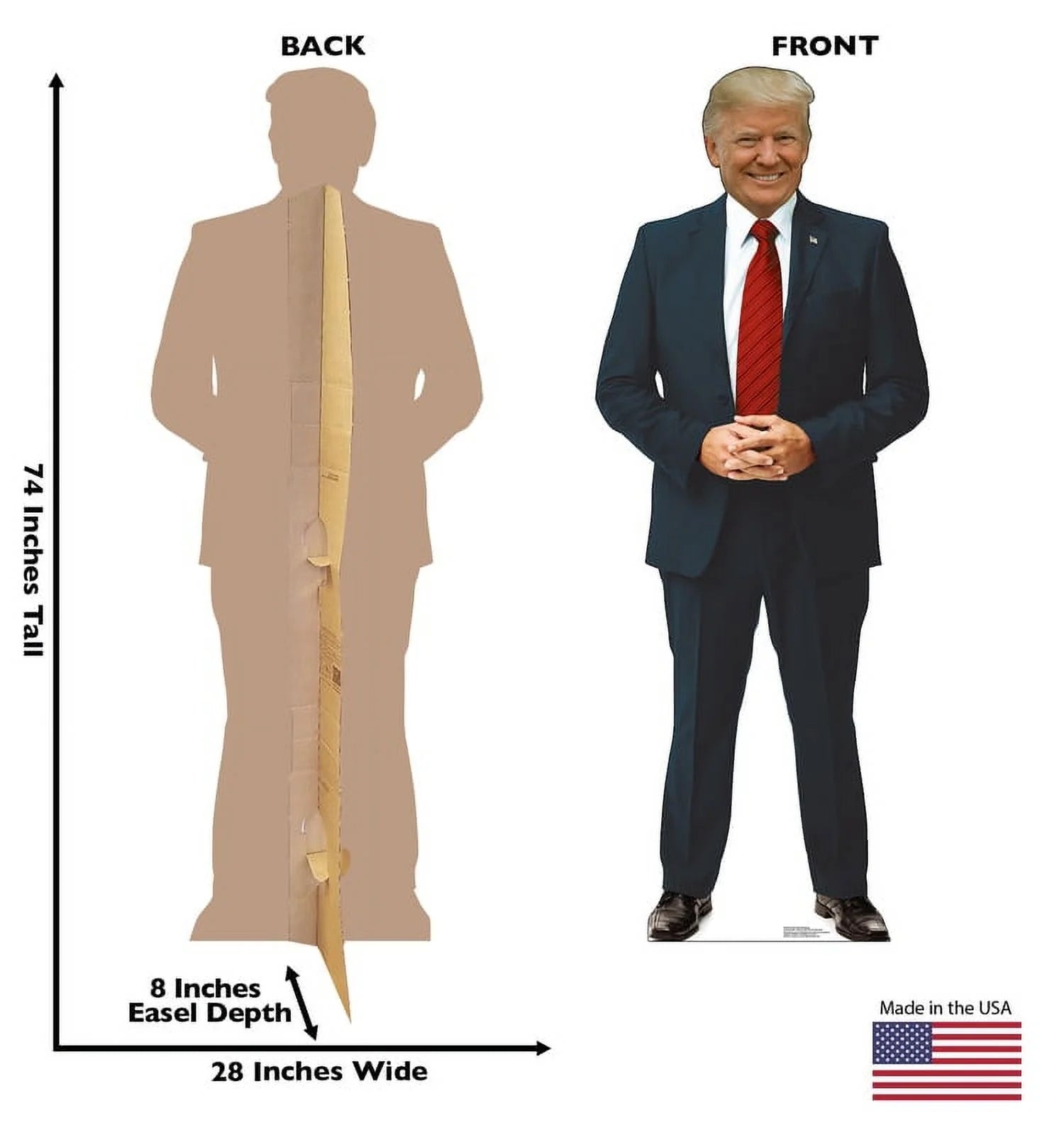 Lifesize Donald Trump Standup Cardboard, 74"
