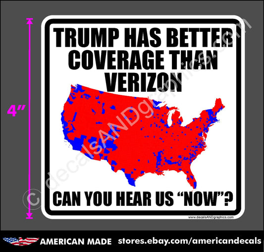 TRUMP 2020 2024 STICKER HEAR US NOW anti DEMOCRAT MAGA DEPLORABLE DECAL