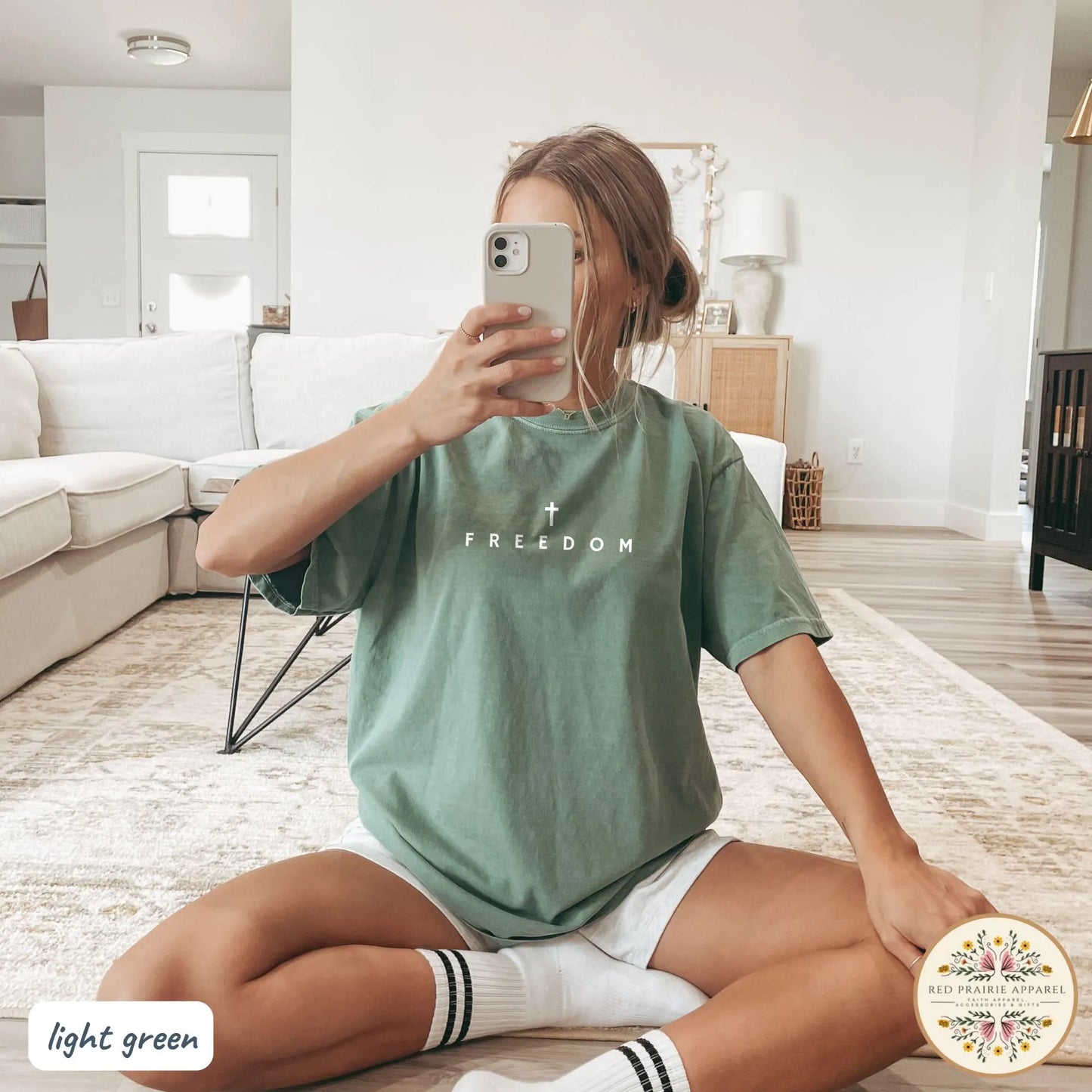 Freedom Shirt Charlie Kirk Shirt Christian Shirt Comfort Colors Christian Merch Jesus Shirt Minimalist Christian Gift Teen Christian Apparel