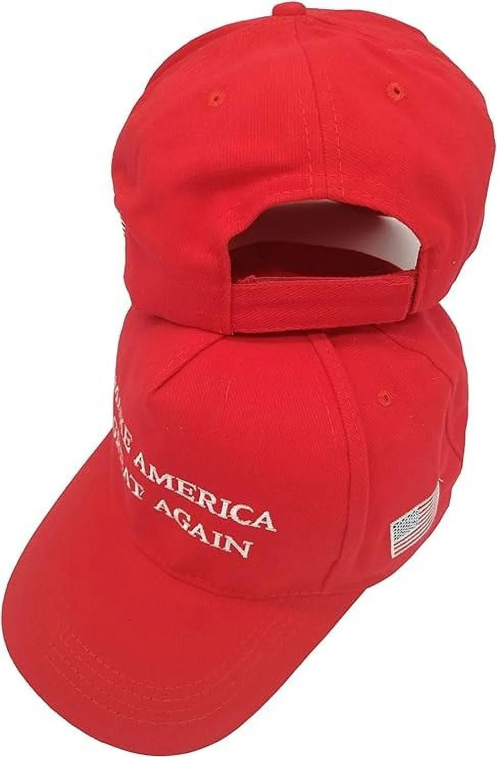Donald Trump 2024 MAGA Baseball Hat, Red, 2 Count