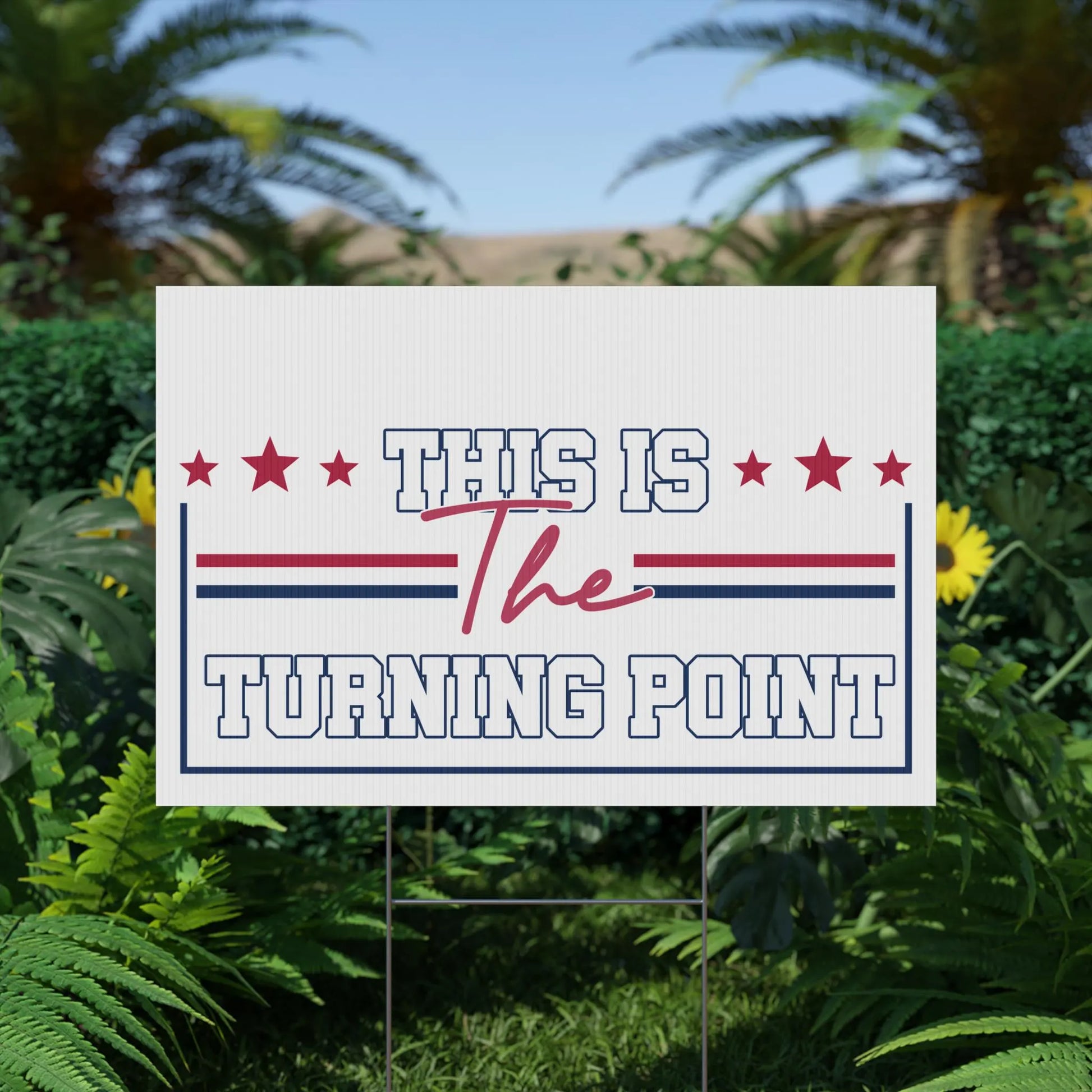 Charlie Kirk This Is the Turning Point Yard Sign, Charlie Kirk Is My Hero Yard Sign, Charlie Kirk Freedom Sign, Human Rights Garden Sign