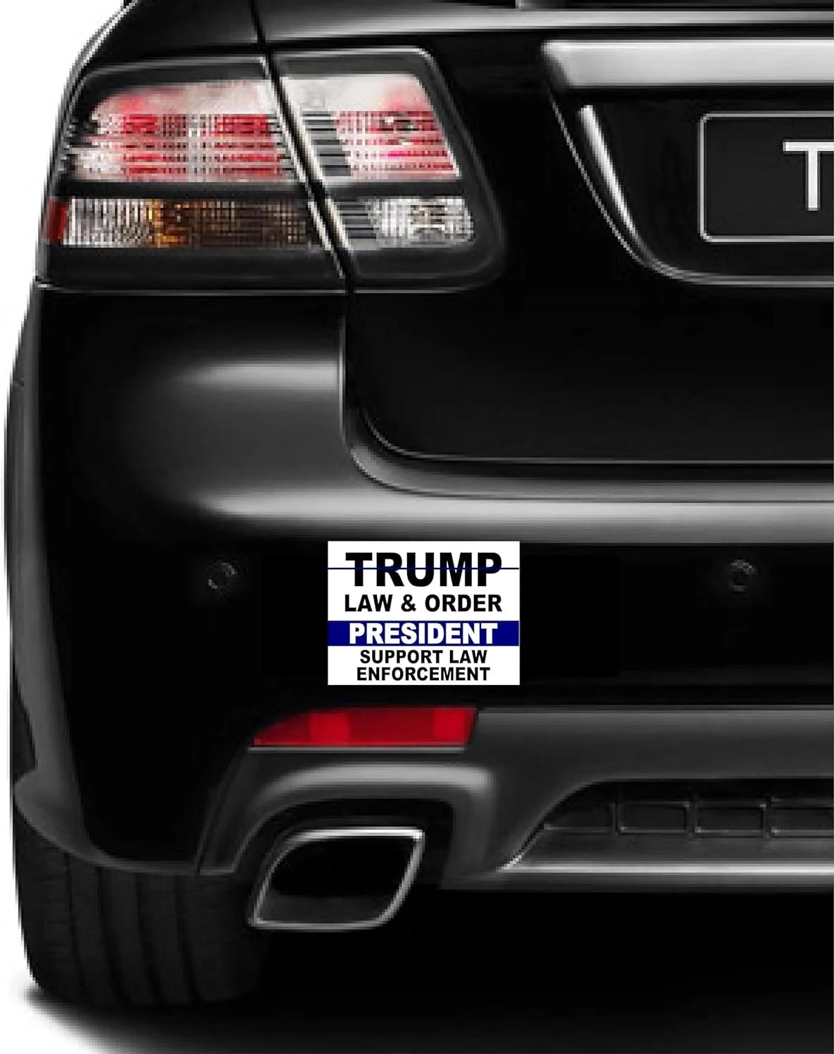 3 Pack Eco Trump Law Order President Support Law Enforcement Bumper Magnet 4 in X 3 In