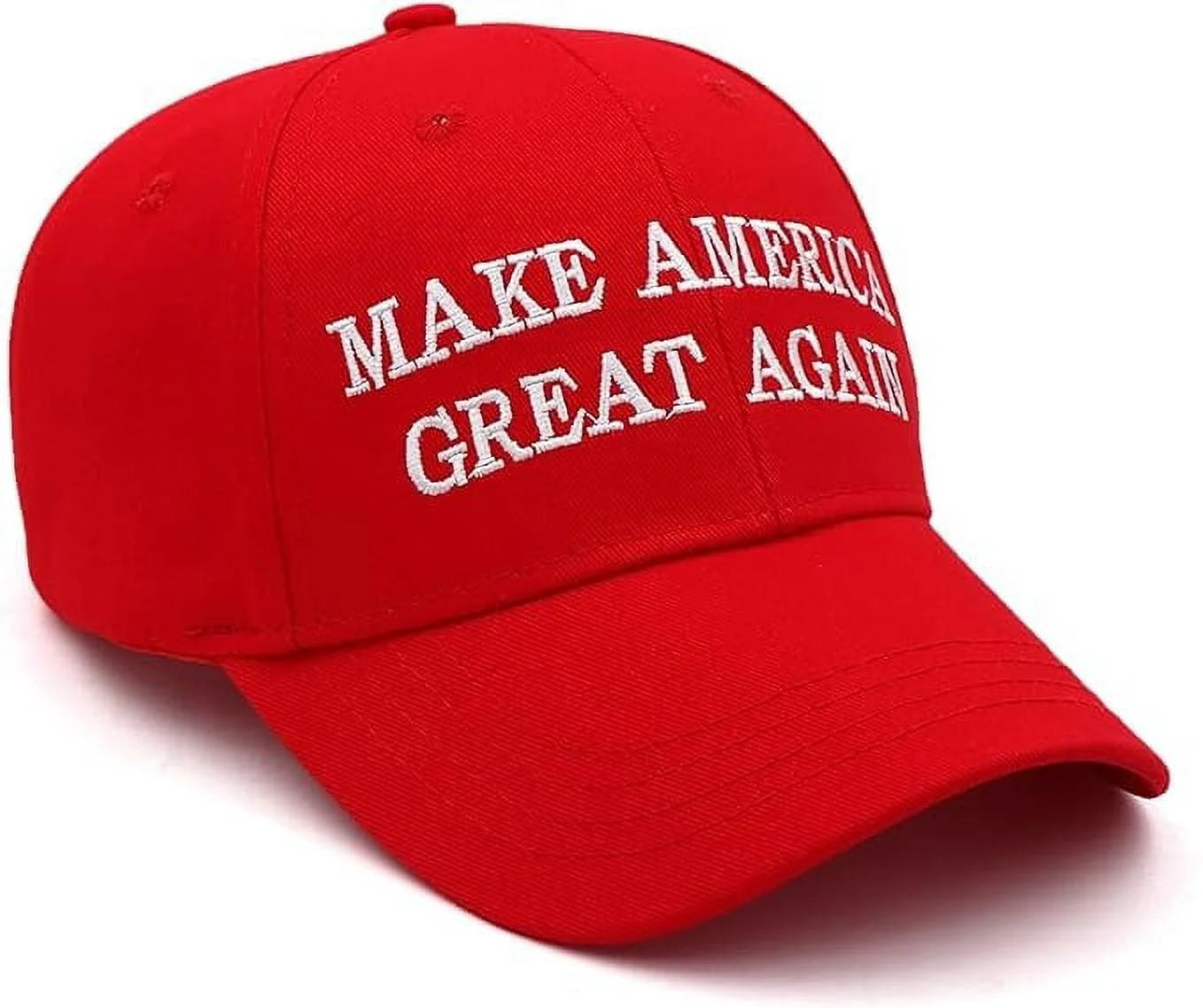 Donald Trump 2024 MAGA Baseball Hat, Red, 2 Count