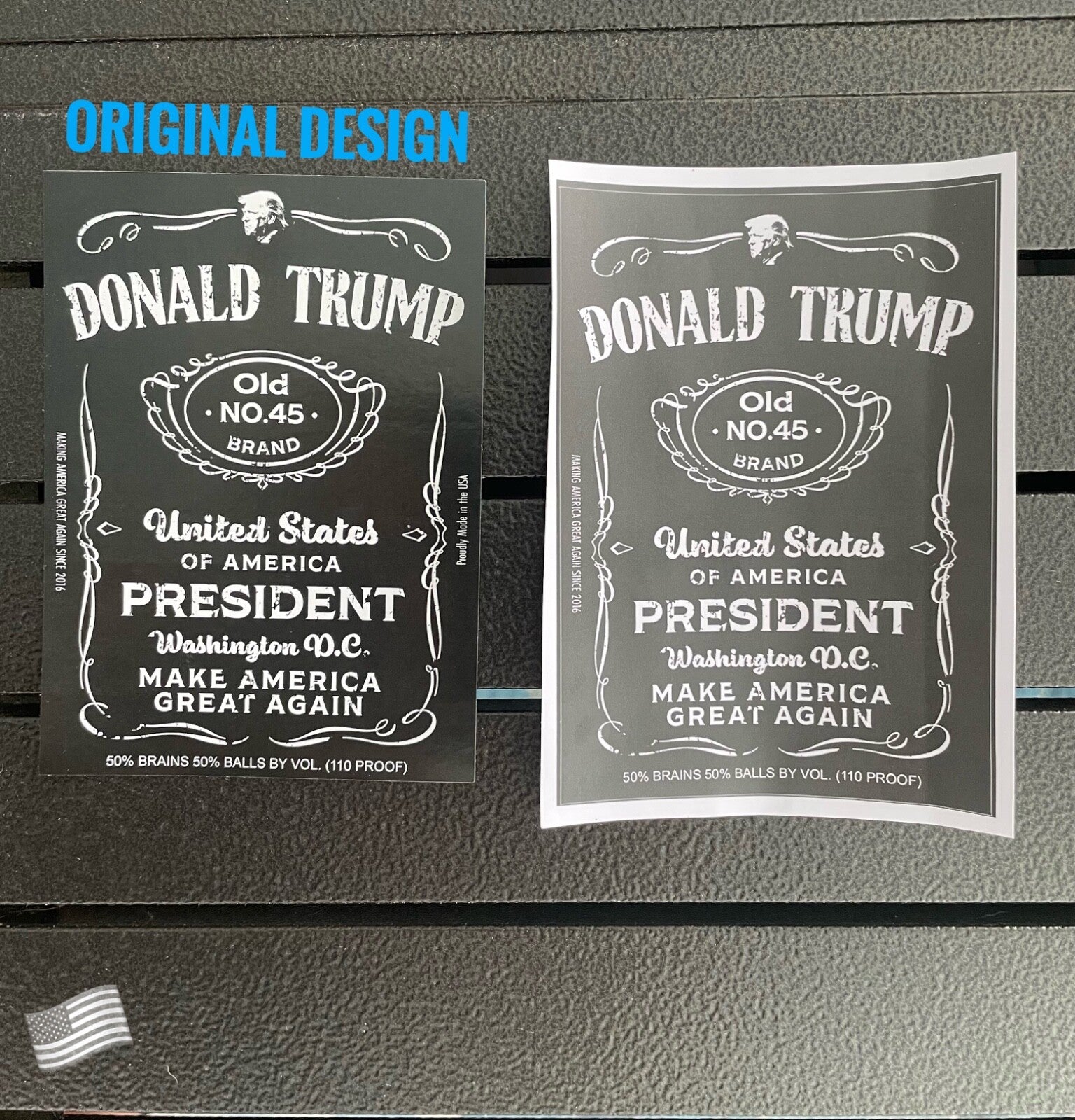 Trump 2024 Gift Donald Trump JD Bottle Label FJB *THE ORIGINAL LABEL*