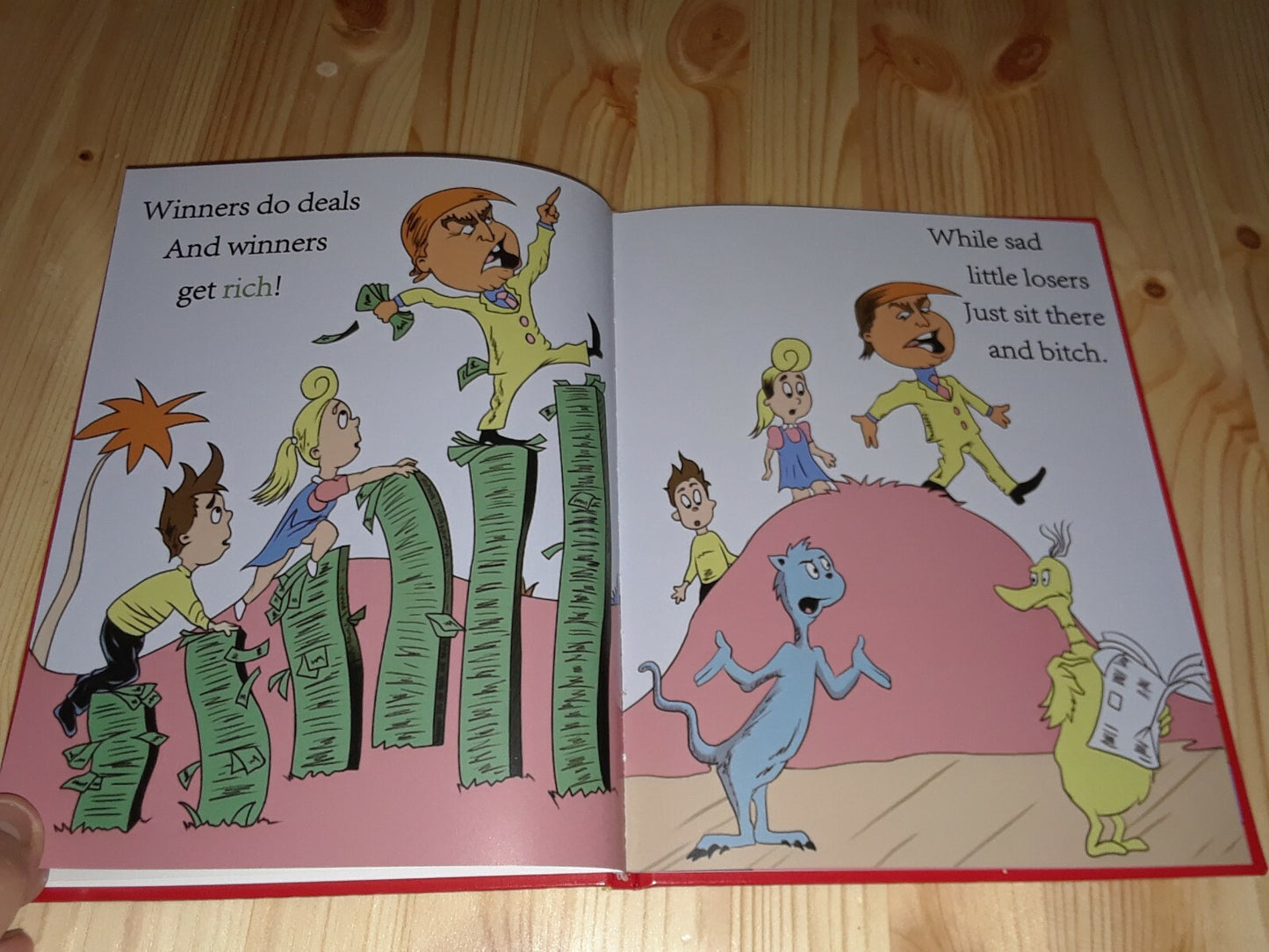"Hardcover" Winners Aren'T Losers Children'S Book Donald Trump Made in the USA.