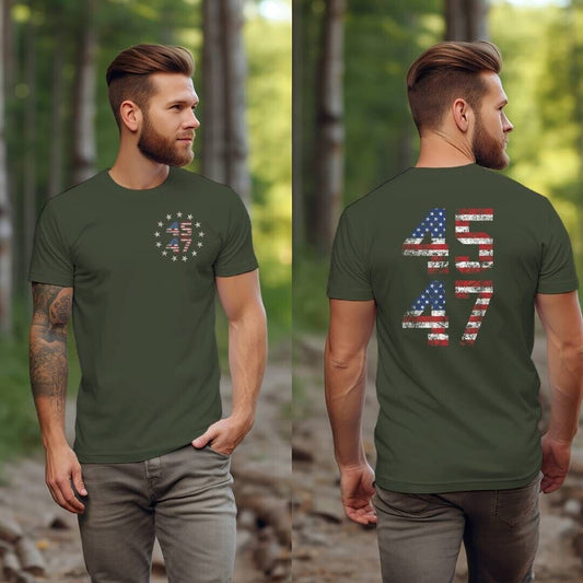 Trump 2024 MAGA 45 47 Missed Me Never Surrender Legend Flag PA Shooting T-Shirt