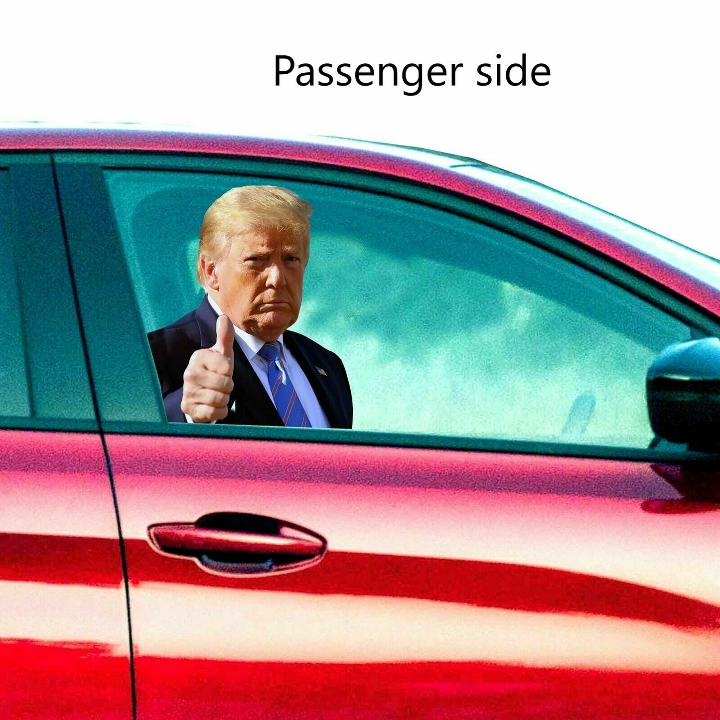 RIDE with PASSENGER TRUMP 2020 KEEP AMERICA GREAT DECAL STICKER USA CAR WINDOW