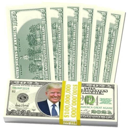 Trump 2024 Limited Edition Novelty Dollar Bill - Pack of 100 - Make American