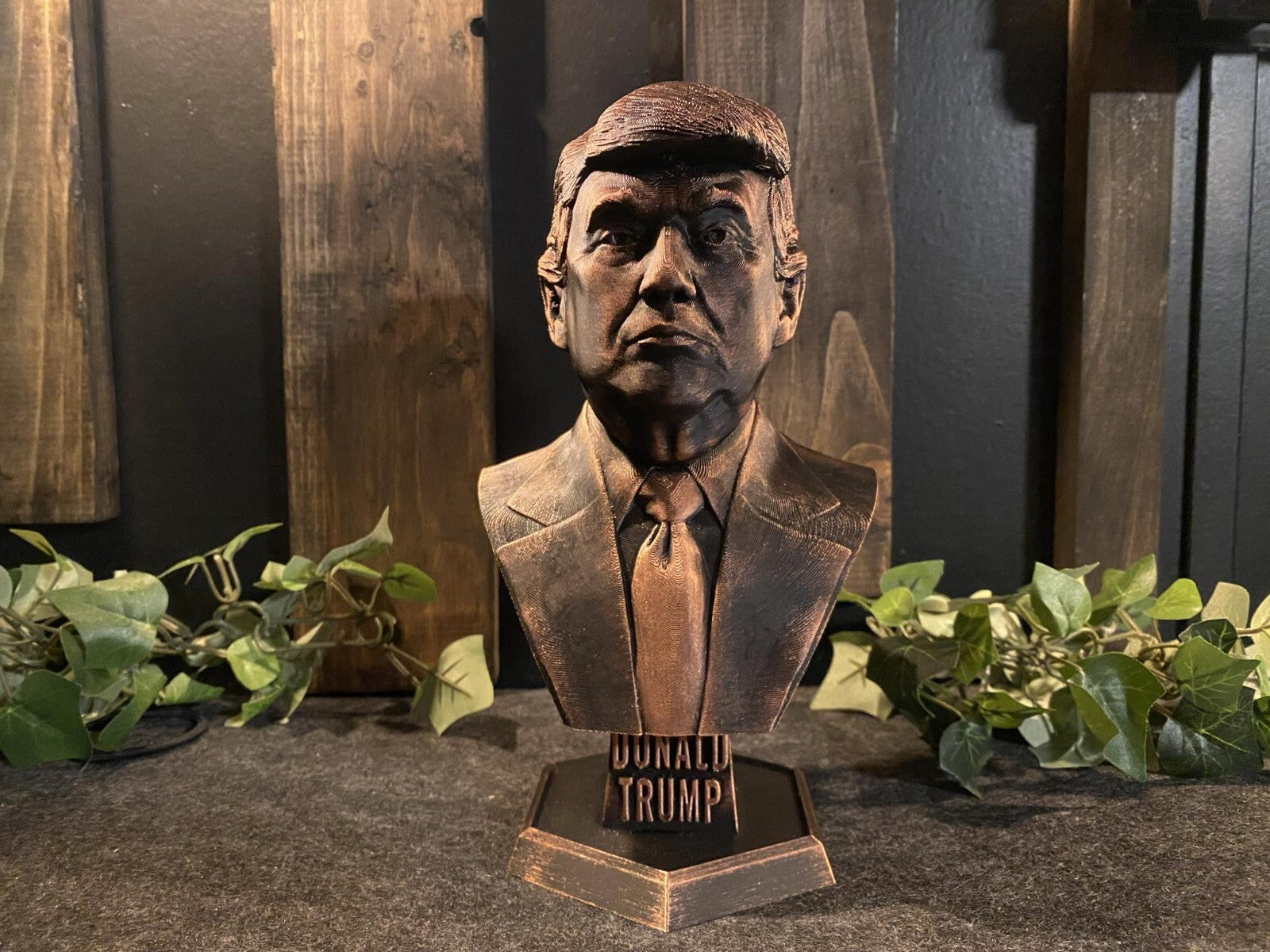 Donald Trump Statue 9 INCHES TALL Hand Painted Copper