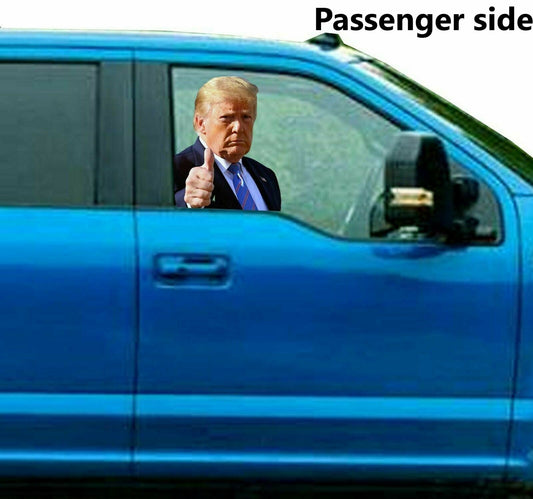 RIDE with PASSENGER TRUMP 2020 KEEP AMERICA GREAT DECAL STICKER USA CAR WINDOW
