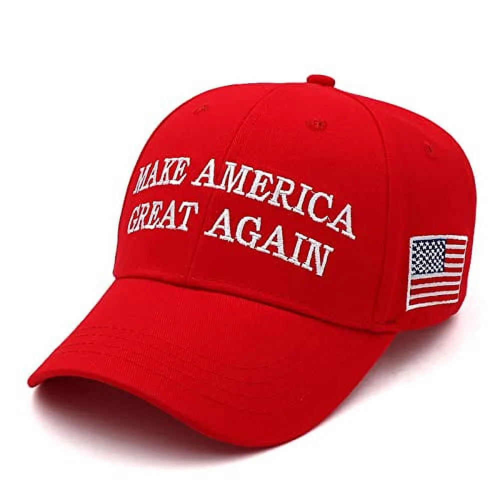 Donald Trump 2024 MAGA Baseball Hat, Red, 2 Count