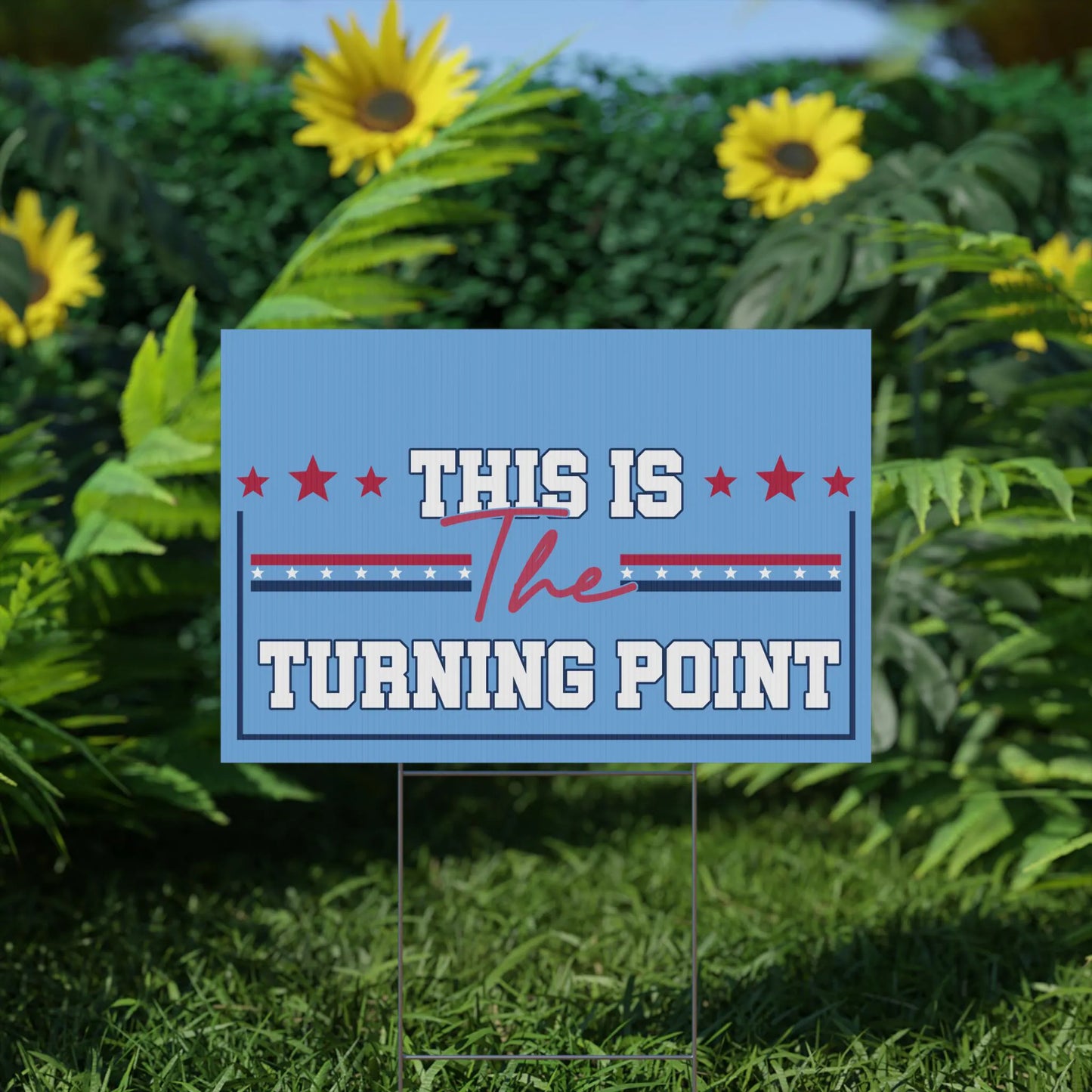 Charlie Kirk This Is the Turning Point Yard Sign, Charlie Kirk Is My Hero Yard Sign, Charlie Kirk Freedom Sign, Human Rights Garden Sign