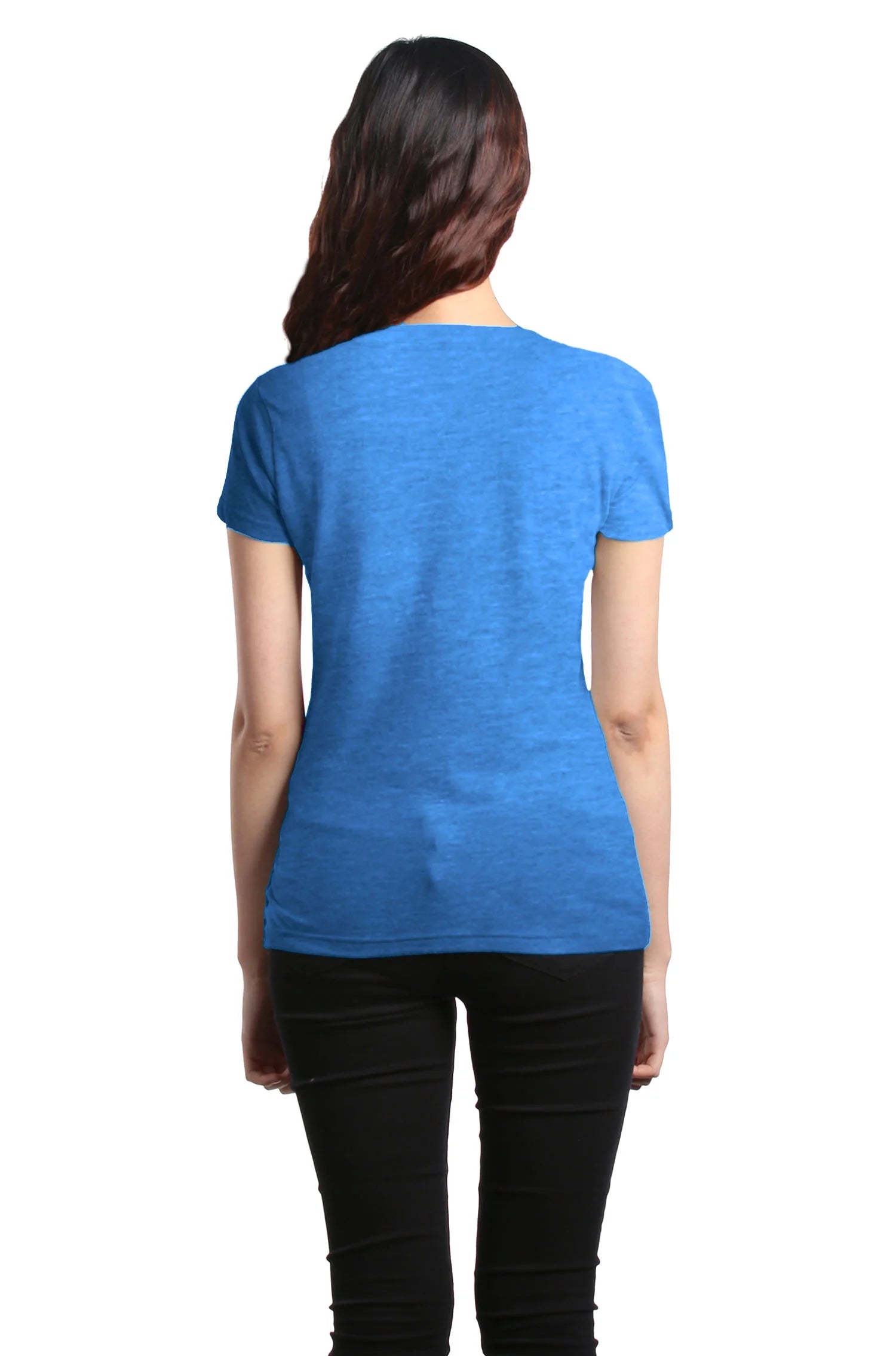 Women'S Leopard Donald Trump 2024 Presidential Campaign Slim Fit V-Neck T-Shirt Large Heather Royal Blue