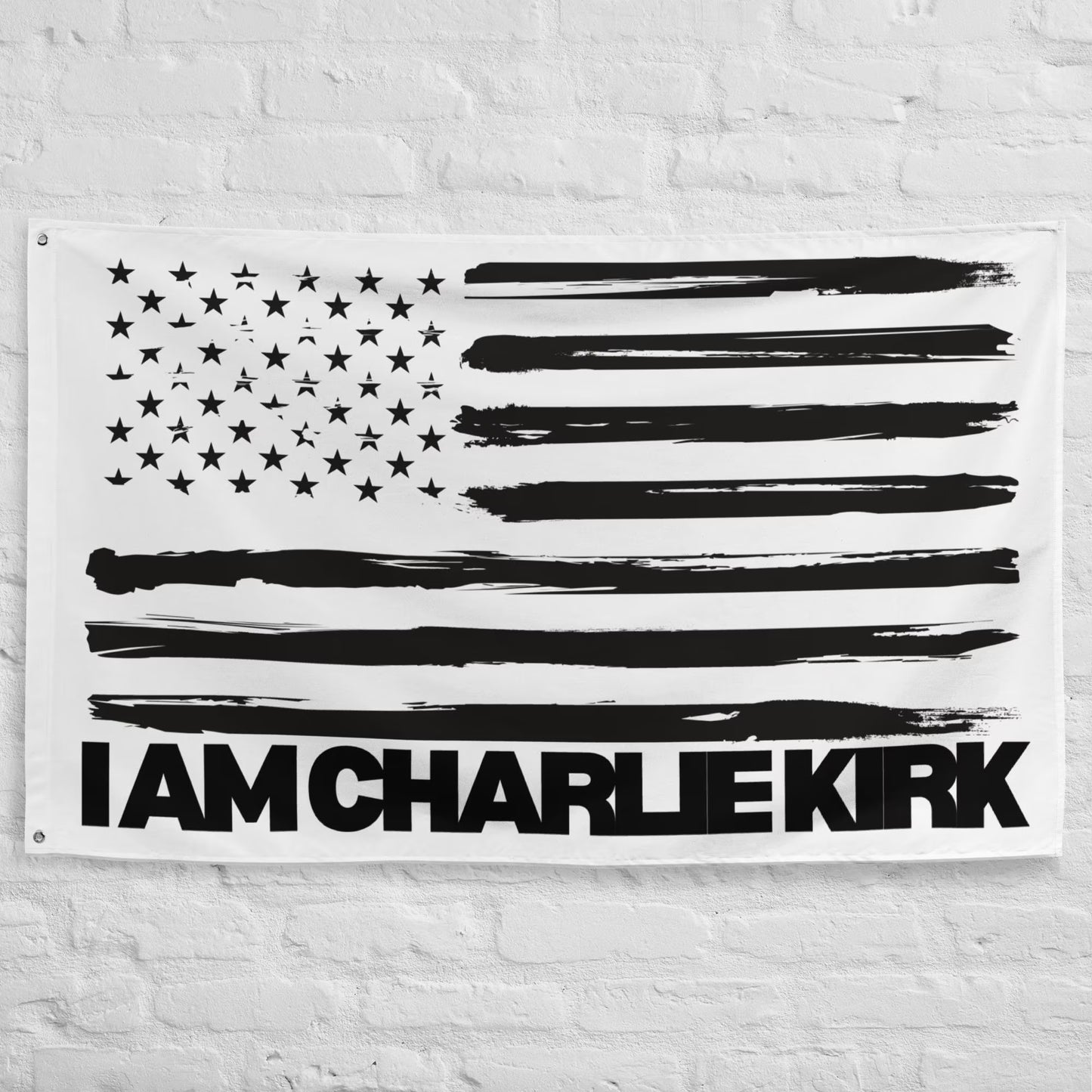 I Am Charlie Kirk Flag, Patriotic USA Flag, Conservative, Republican, Free Speech