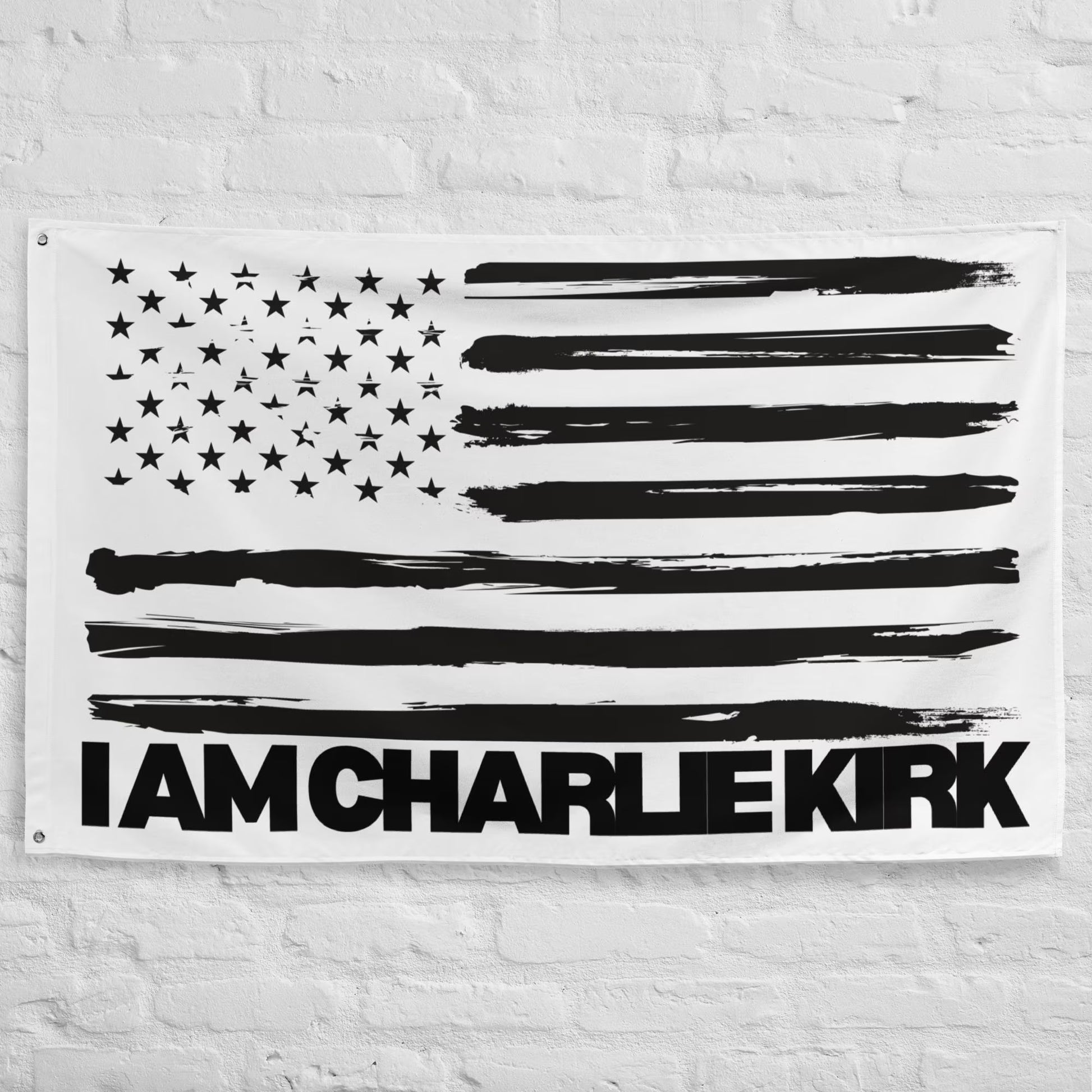 I Am Charlie Kirk Flag, Patriotic USA Flag, Conservative, Republican, Free Speech