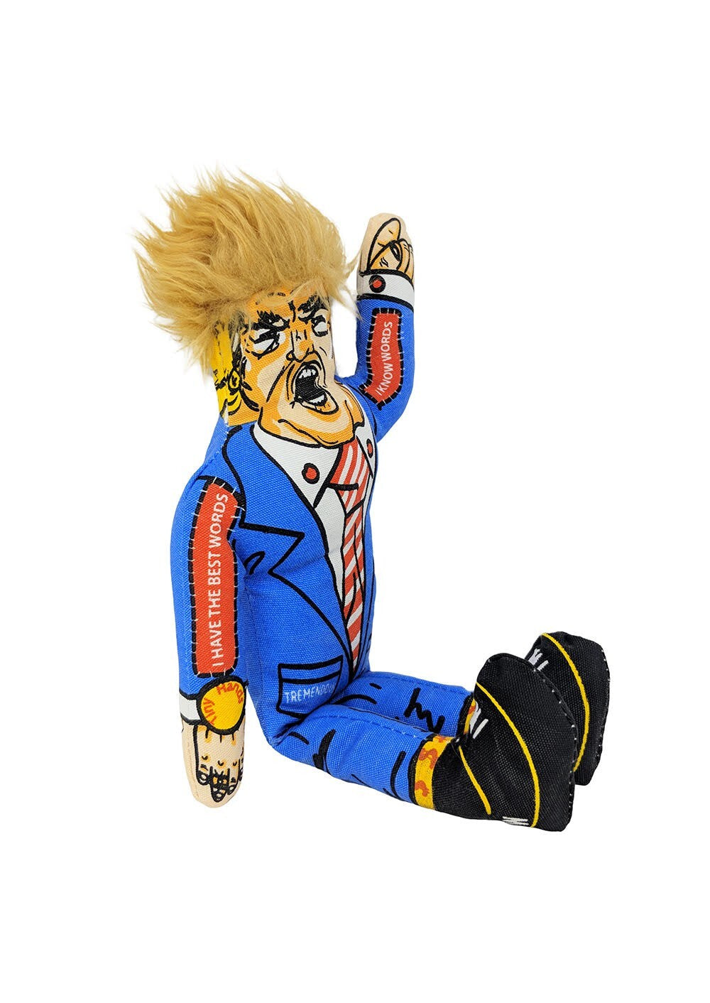 Donald Trump Durable Chew Toy for Dogs with Squeaker