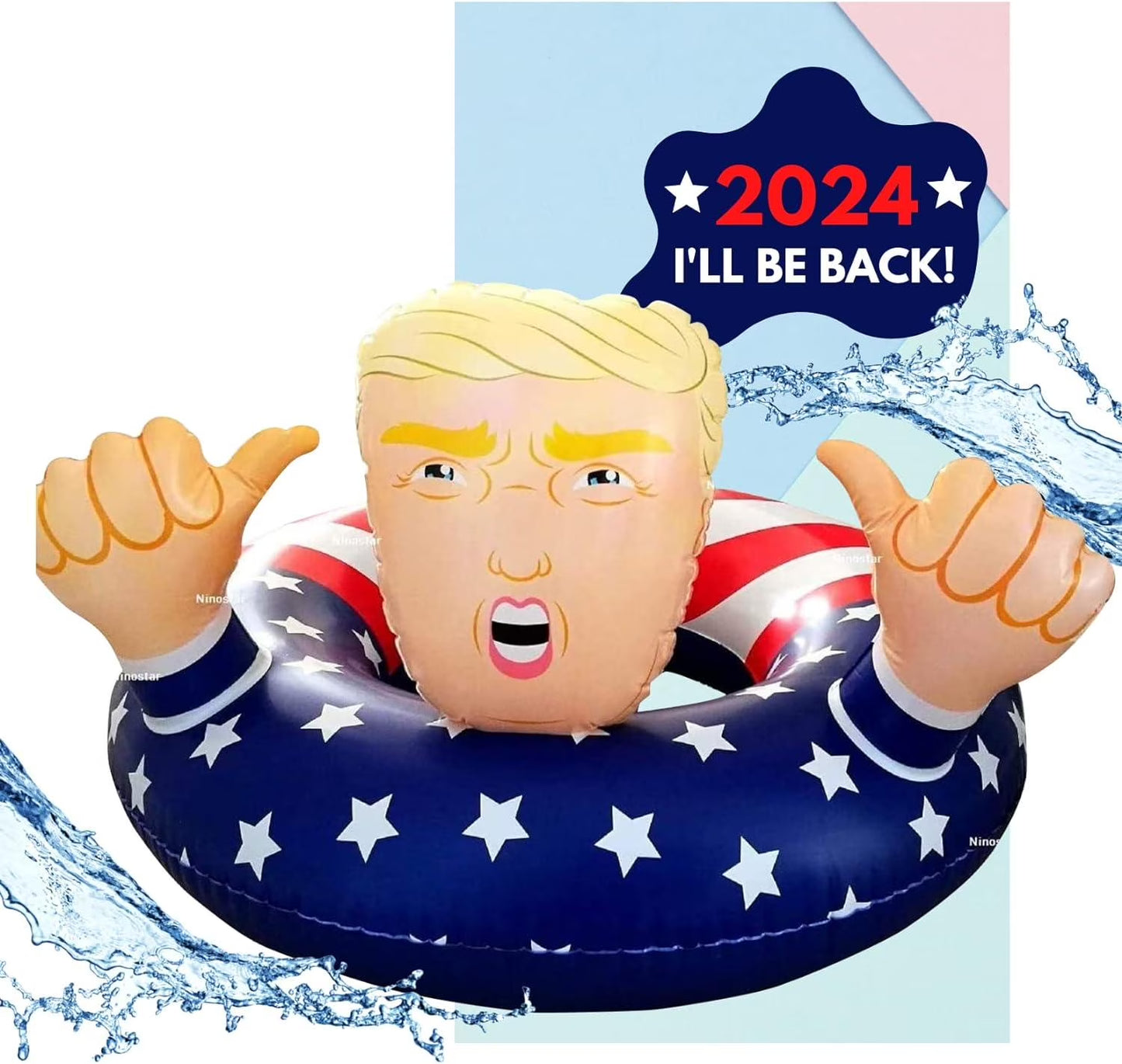 Pool Float Ring Inflatable Donald Trump Swimming Pool Tube for Adults and Kids 42 Inches