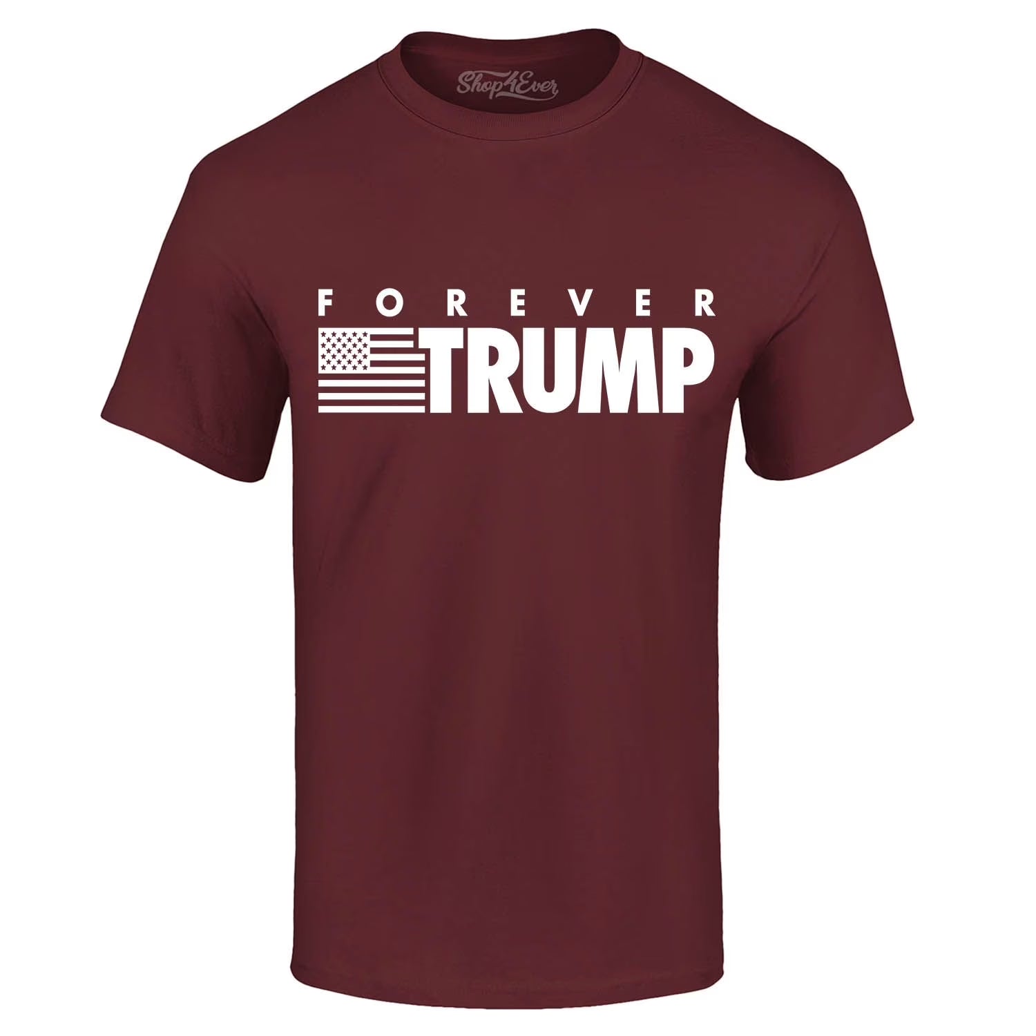 Men'S Forever Trump Graphic T-Shirt X-Large Maroon