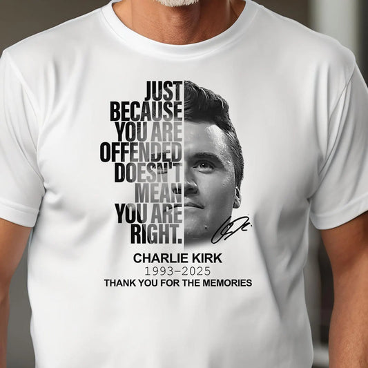 Rip Charlie Kirk Shirt, Thank You for the Memories Charlie Kirk, Republican Shirt, Free Speech Sweatshirt, Hoodie