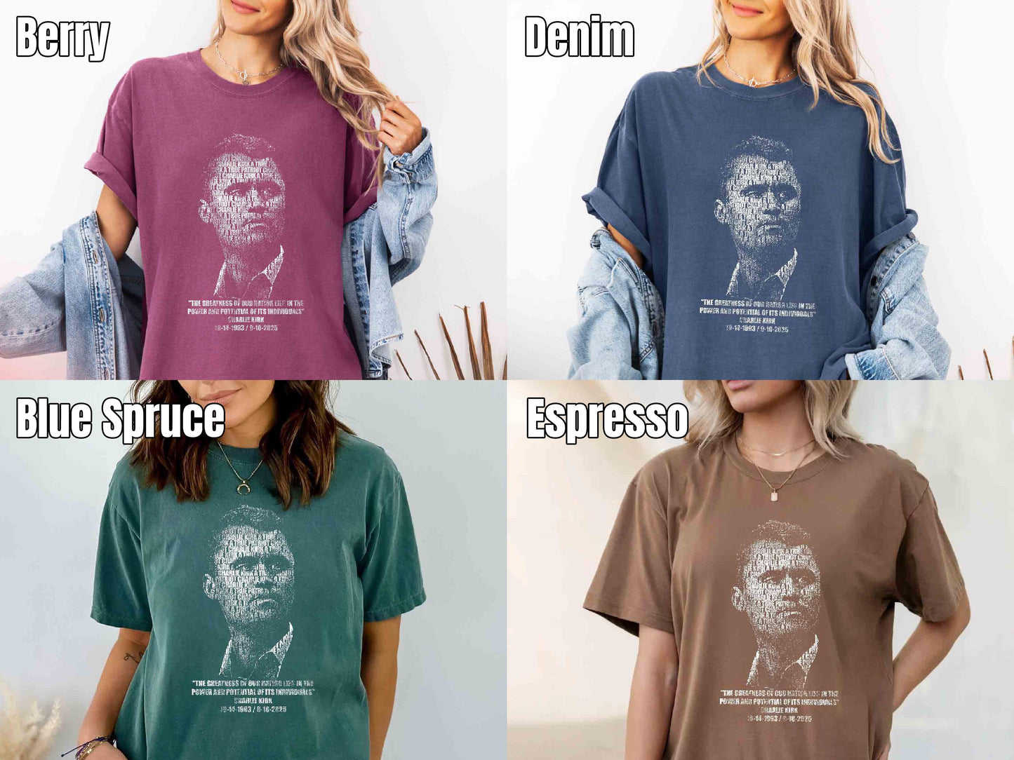 Comfort Colors Charlie Kirk RIP Shirt: Patriot Memorial Tee