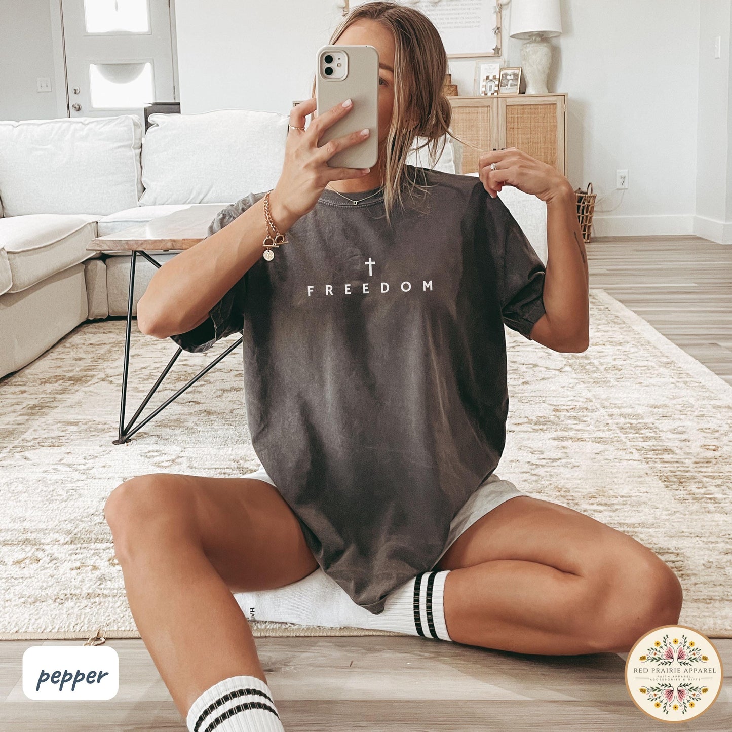 Freedom Shirt Charlie Kirk Shirt Christian Shirt Comfort Colors Christian Merch Jesus Shirt Minimalist Christian Gift Teen Christian Apparel