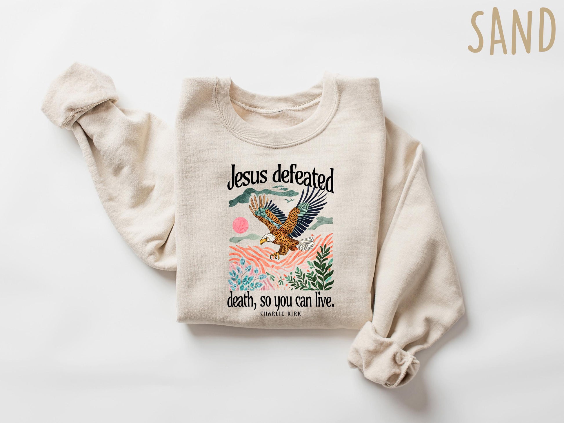 Charlie Kirk Shirt, Jesus Defeated Death so You Can Live Shirt, I Am Charlie Kirk, in Memory of Charlie Kirk