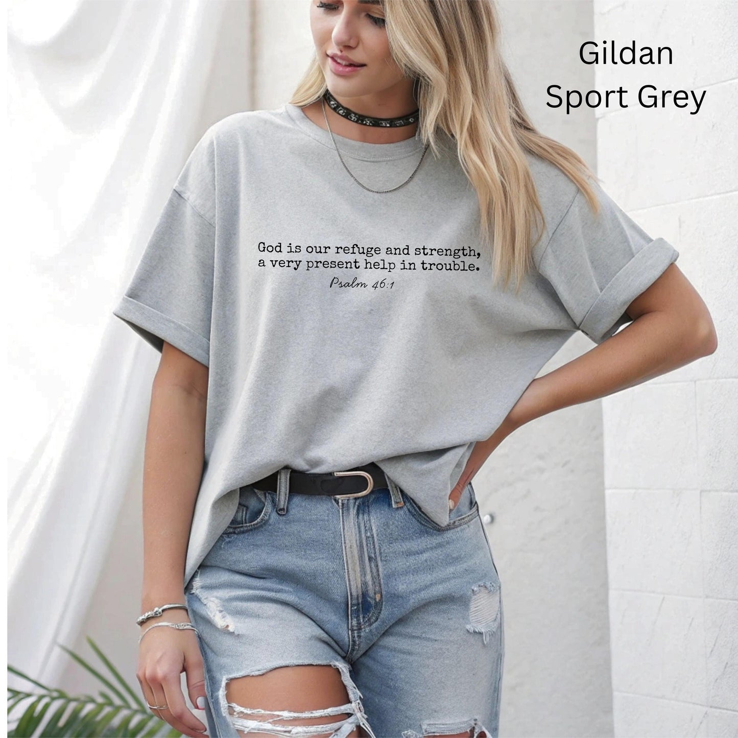 Psalm 46:1 God Is Our Refuge and Strength, Bible Verse, Pray for Charlie & Erika Kirk Shirt