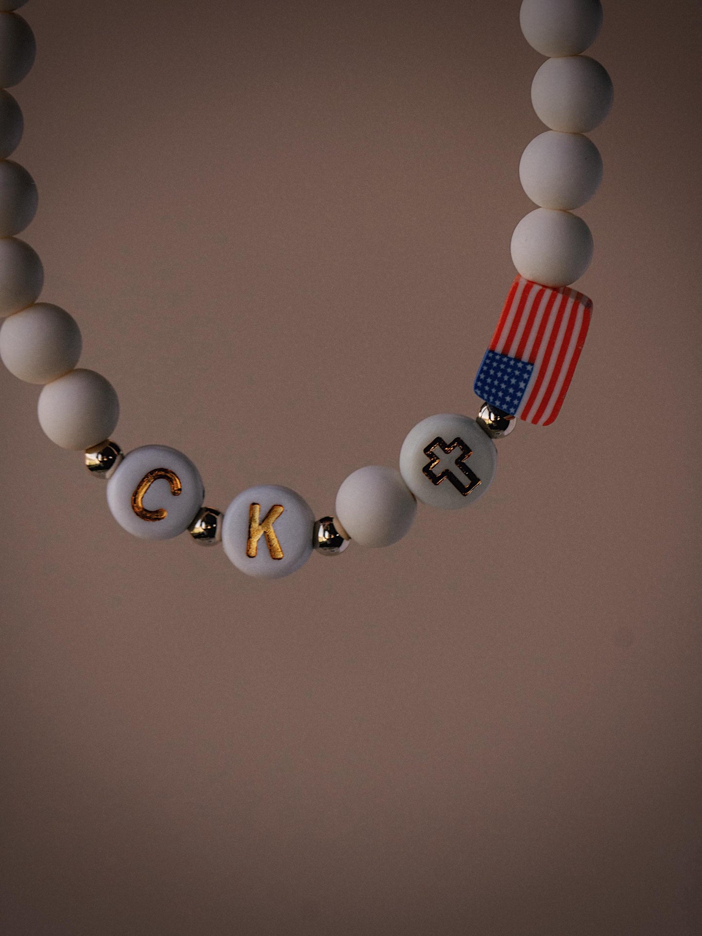 Faith and Freedom Bracelet by the Neon Cactus Studio | Charlie Kirk Bracelet | Turning Point Bracelet | Conservative Jewelry | MAGA Jewelry